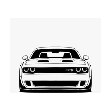 Dodge Challenger SRT Hellcat Poster