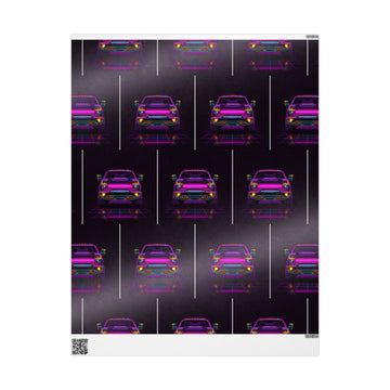 Chevy Silverado Trail Boss (2019+) Neon Synthwave Gift Wrapping Paper