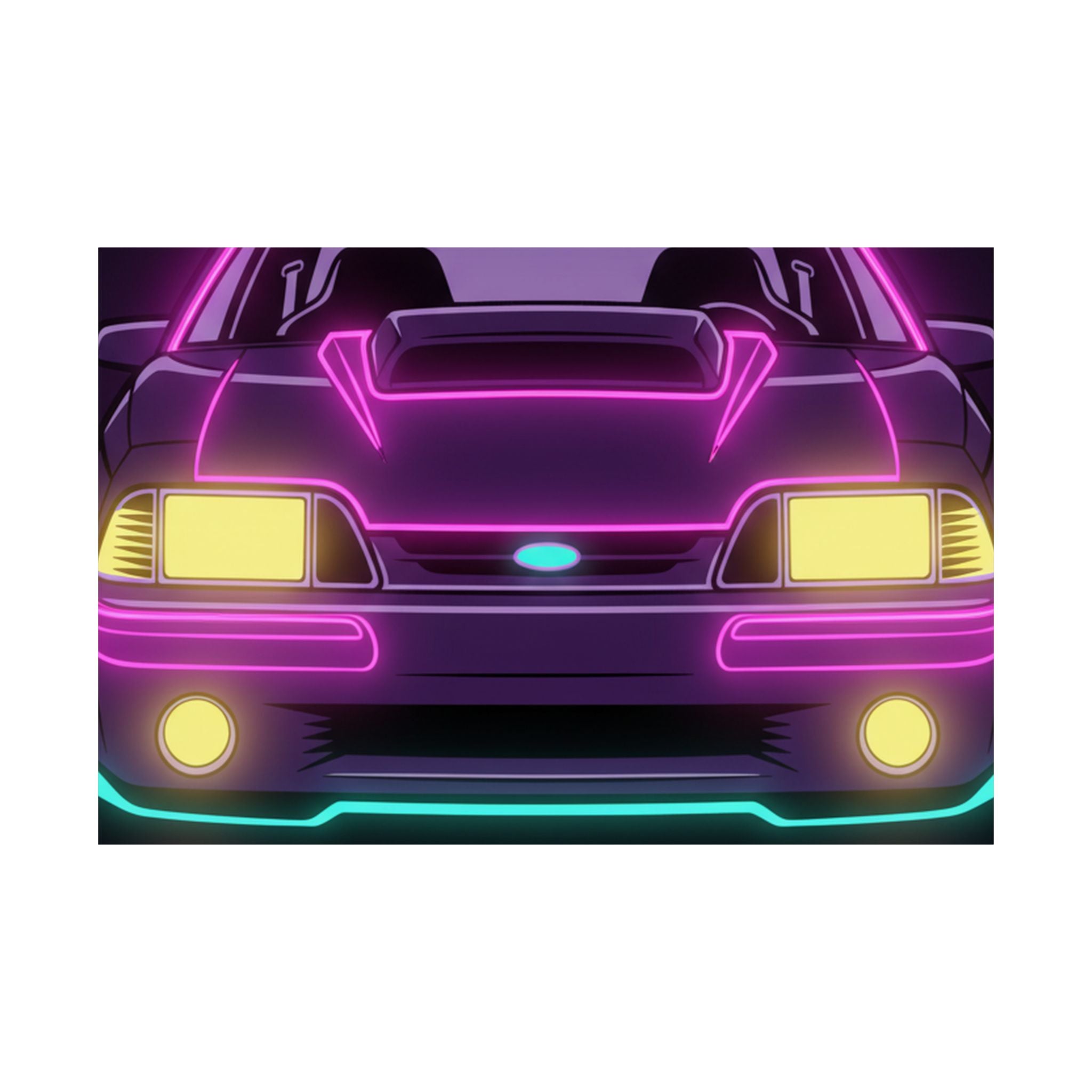 Ford Mustang Fox Body GT Poster