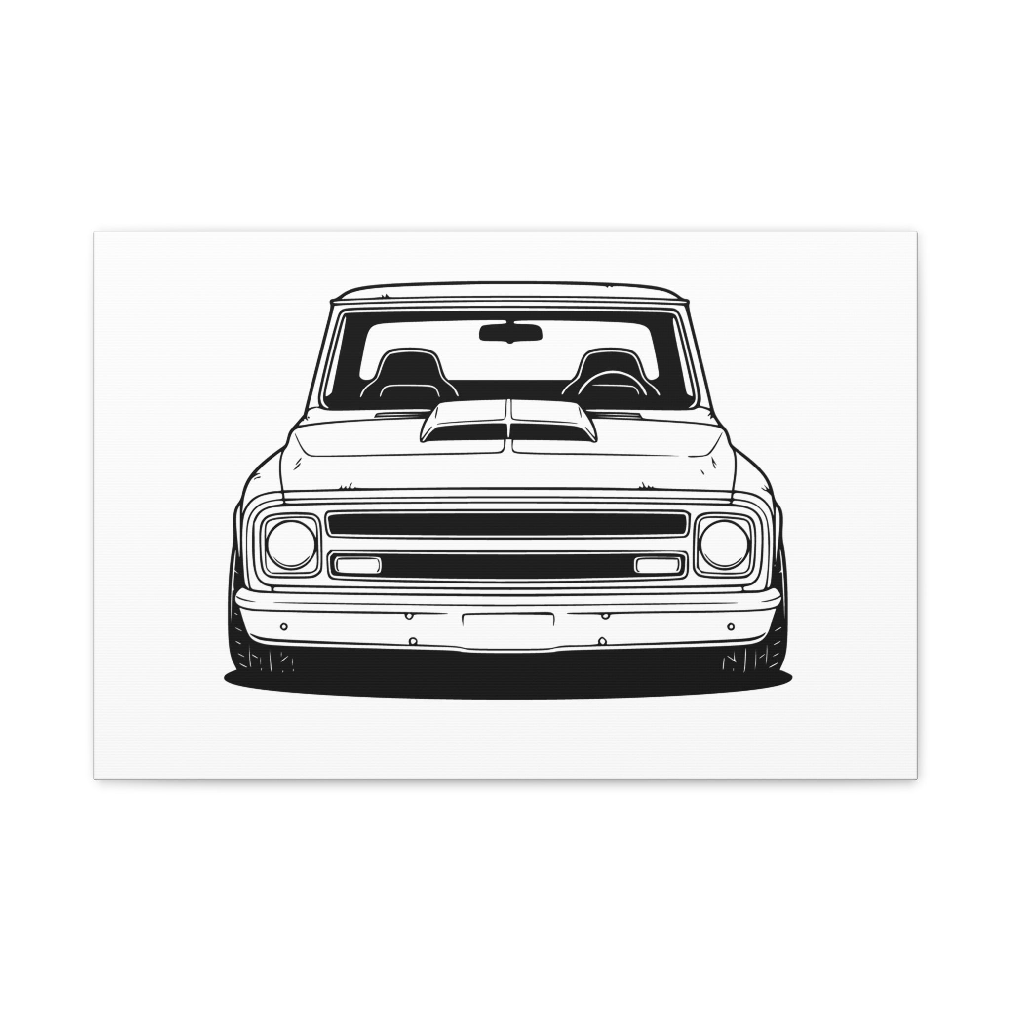 Chevy C10 Pickup (1967-72) Canvas Wall Art