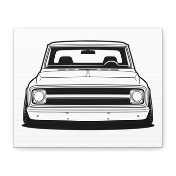Chevy C10 Pickup (1967-72) Pro-Touring Canvas Wall Art