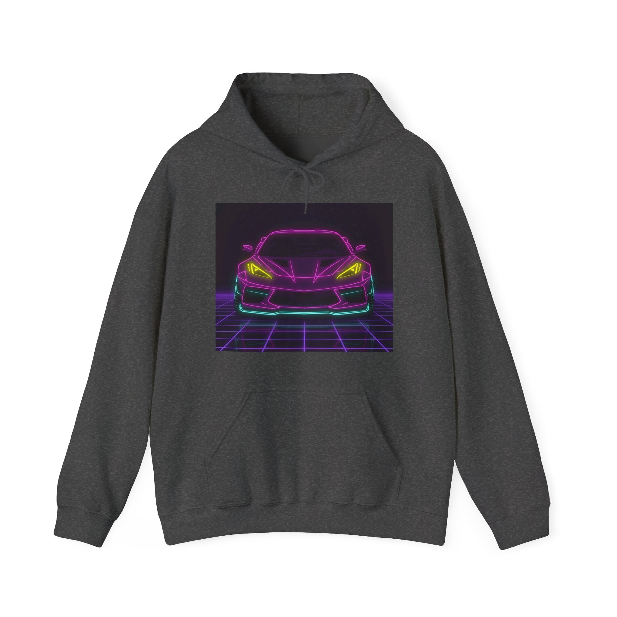 Corvette C8 (2020+) Neon Synthwave Unisex Hoodie
