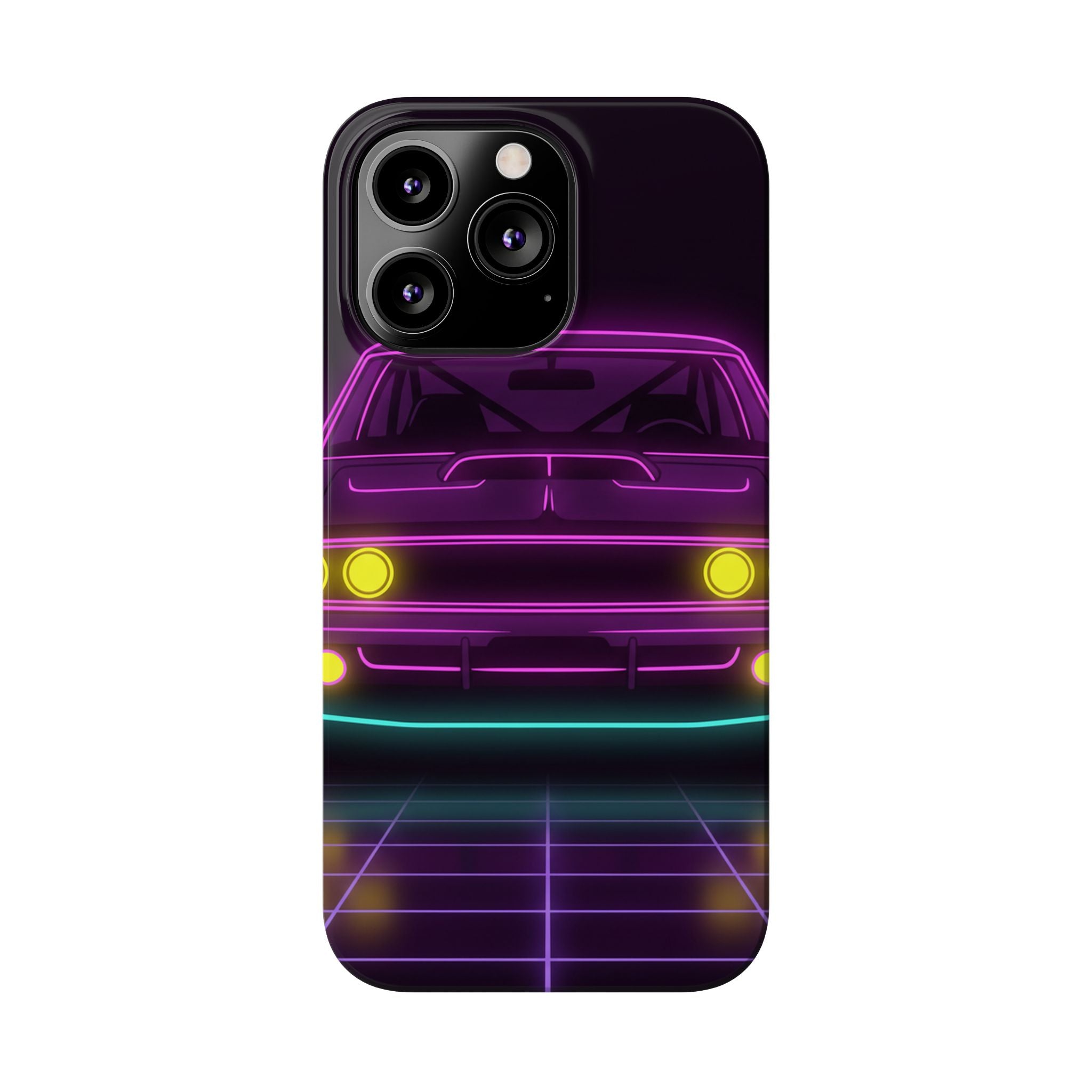 Dodge Charger R/T (1968-70) Neon Synthwave Phone Case