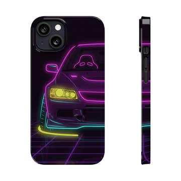 Mitsubishi Evo IX (2005-07) Neon Synthwave Phone Case