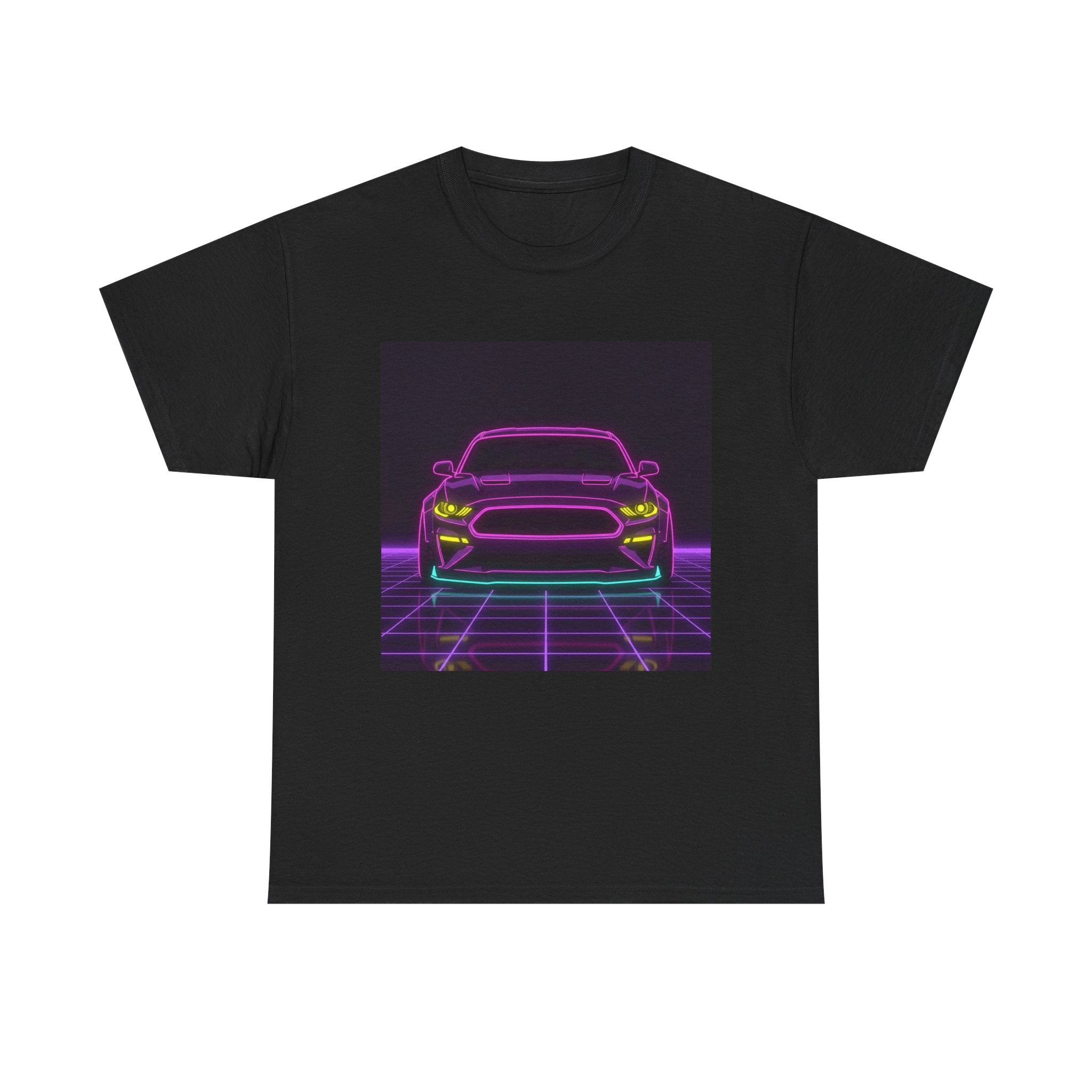 Ford Mustang GT (S650) Neon Synthwave Unisex Tee