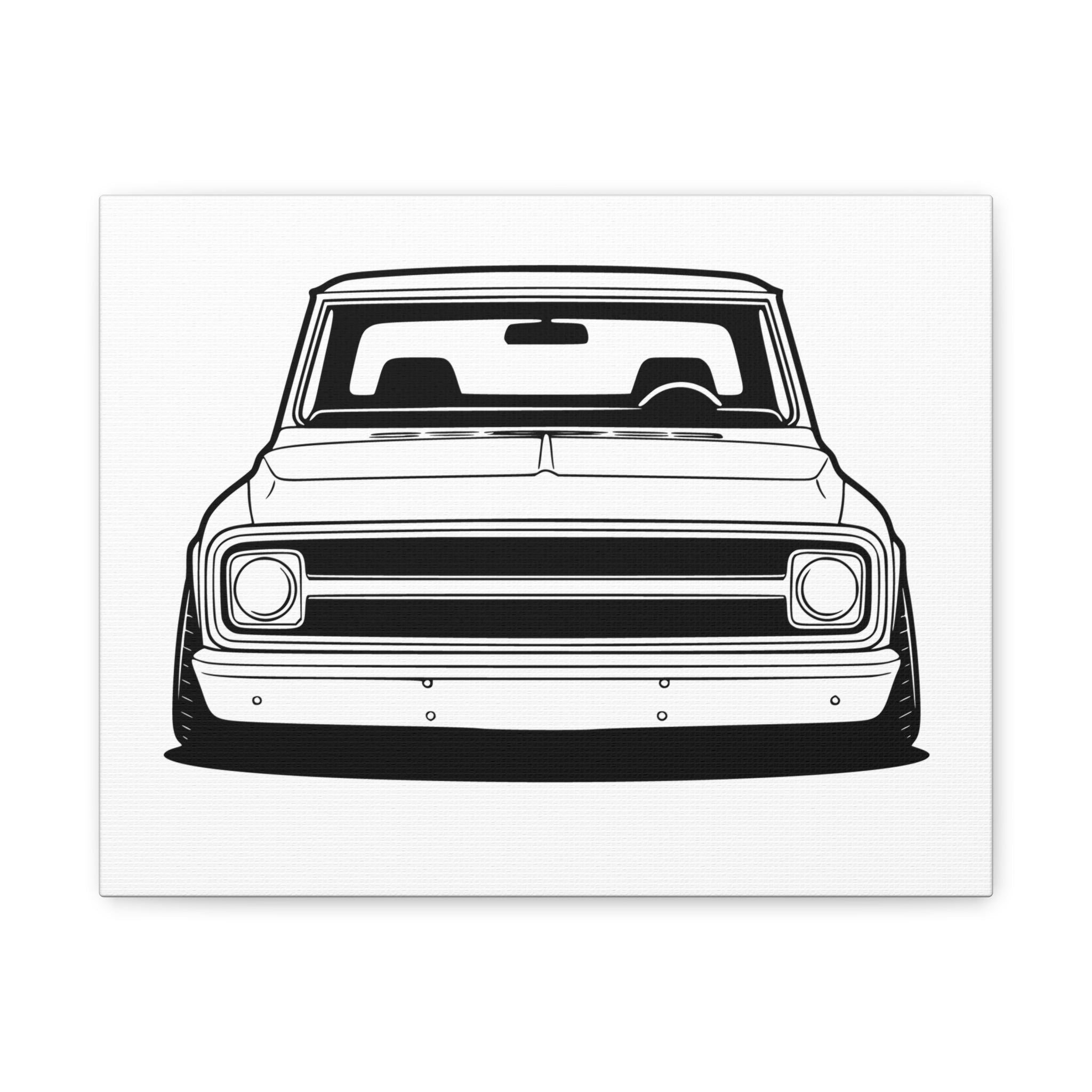 Chevy C10 Pickup (1967-72) Pro-Touring Canvas Wall Art