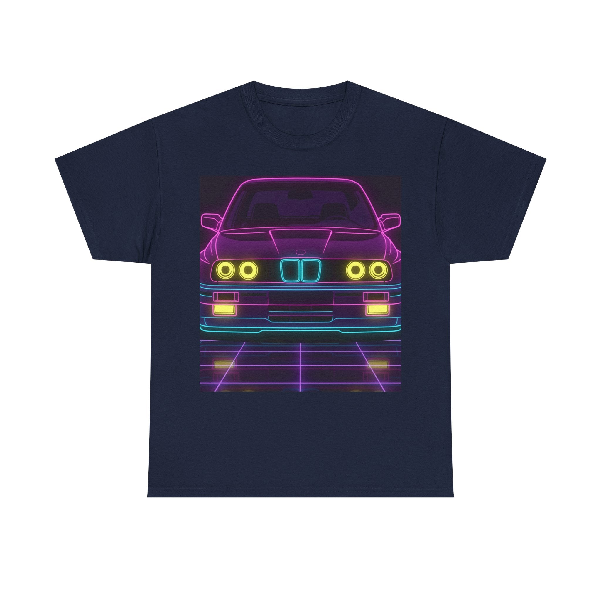 BMW E30 Neon Synthwave Unisex Tee