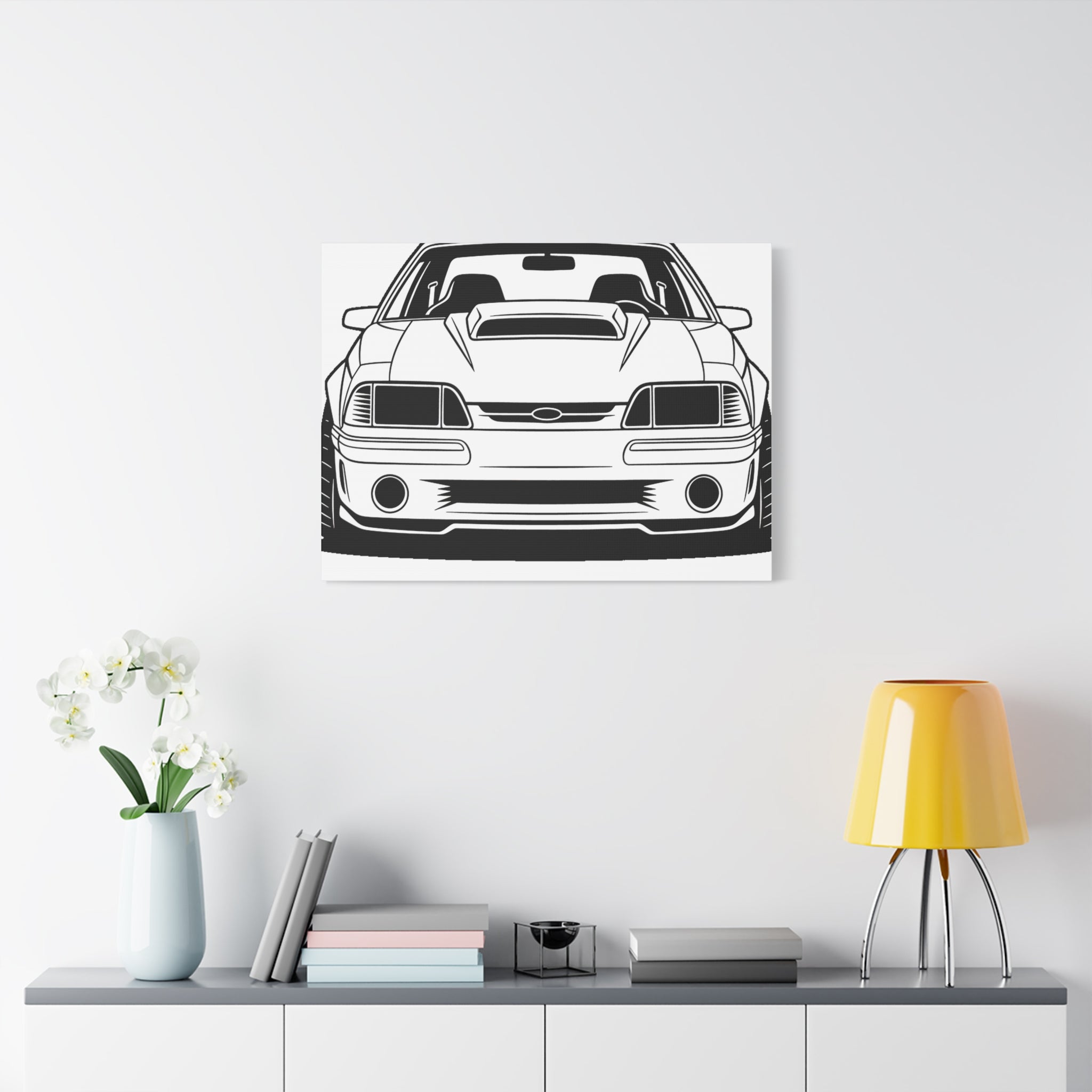 Ford Mustang Fox Body GT Canvas Wall Art