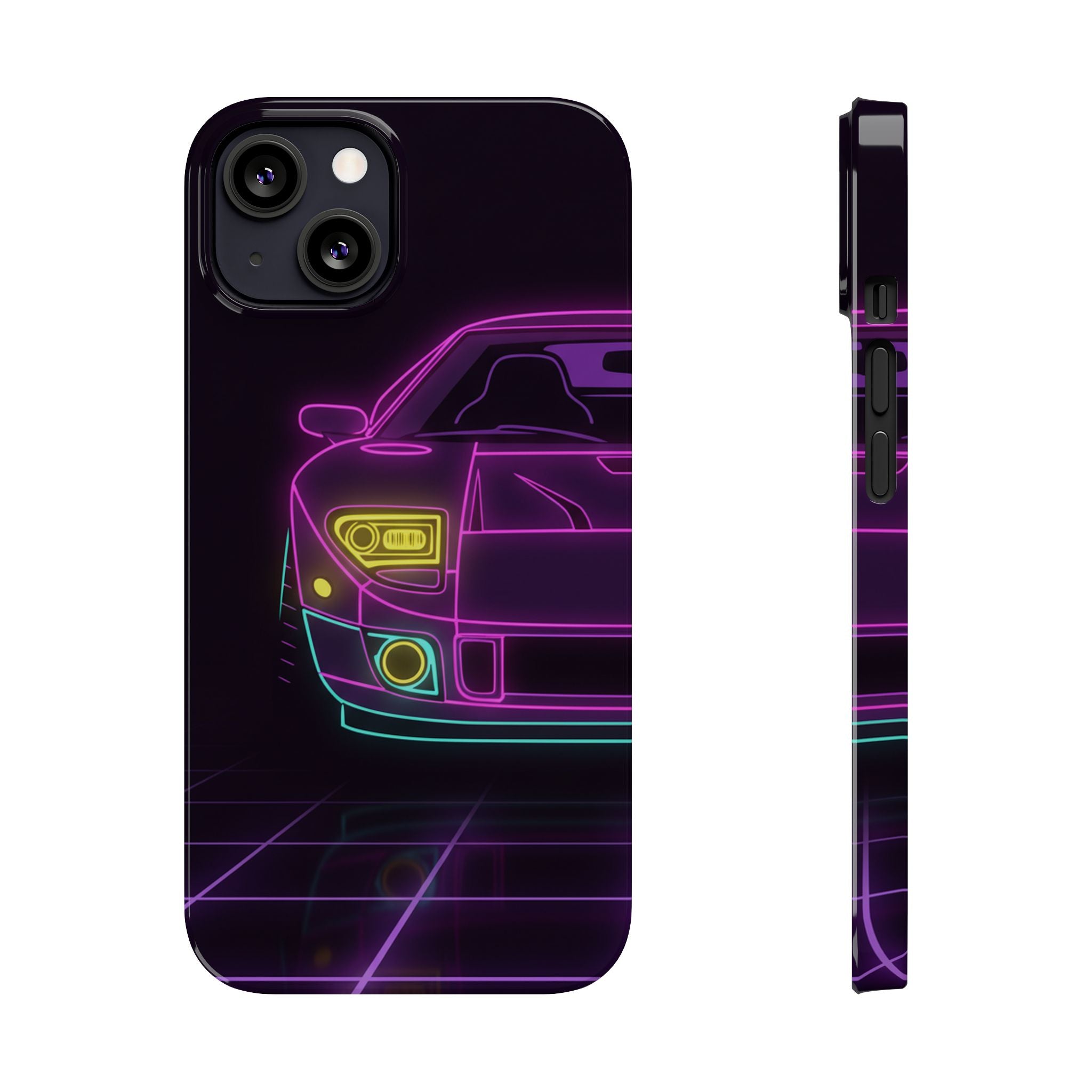 Ford GT40 (1964-69) Neon Synthwave Phone Case