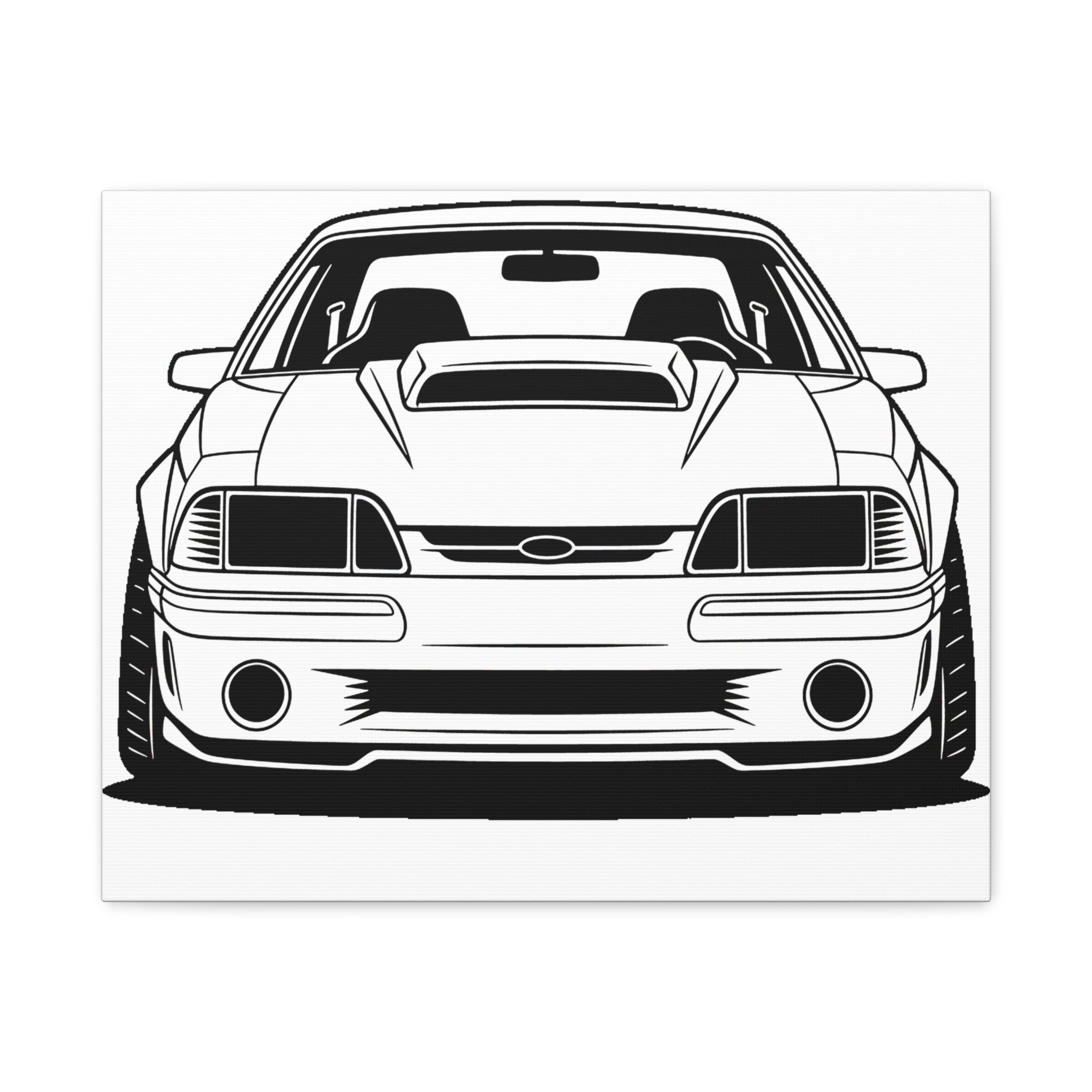 Ford Mustang Fox Body GT Canvas Wall Art