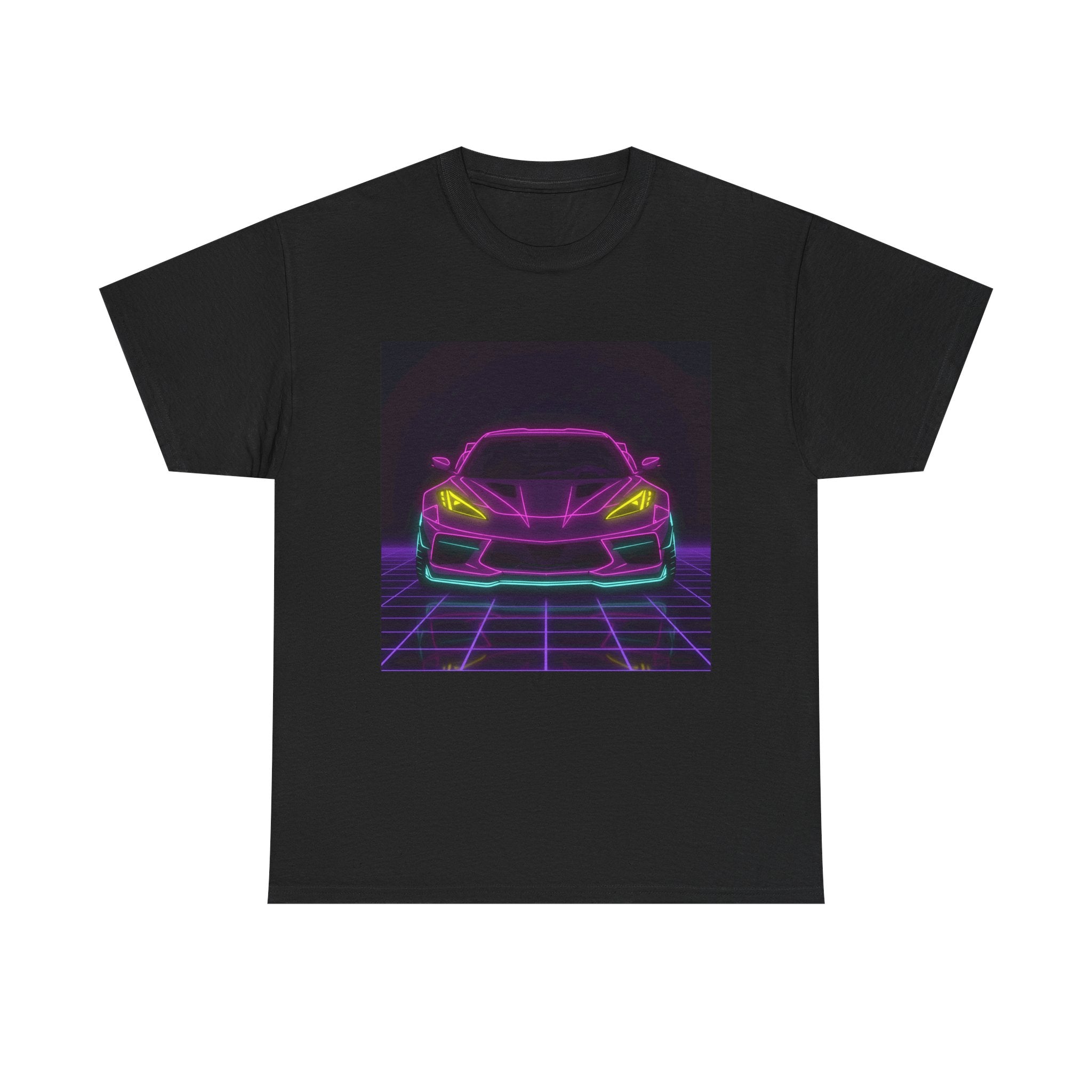 Corvette C8 (2020+) Neon Synthwave Unisex Tee