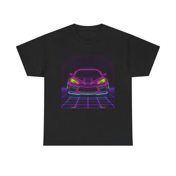 Corvette C8 (2020+) Neon Synthwave Unisex Tee