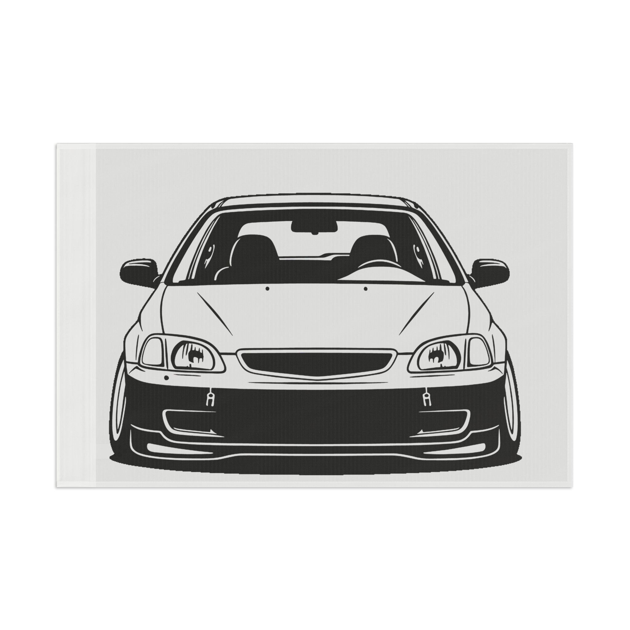 Honda Civic EK Hatch Garage Flag