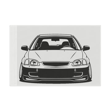 Honda Civic EK Hatch Garage Flag