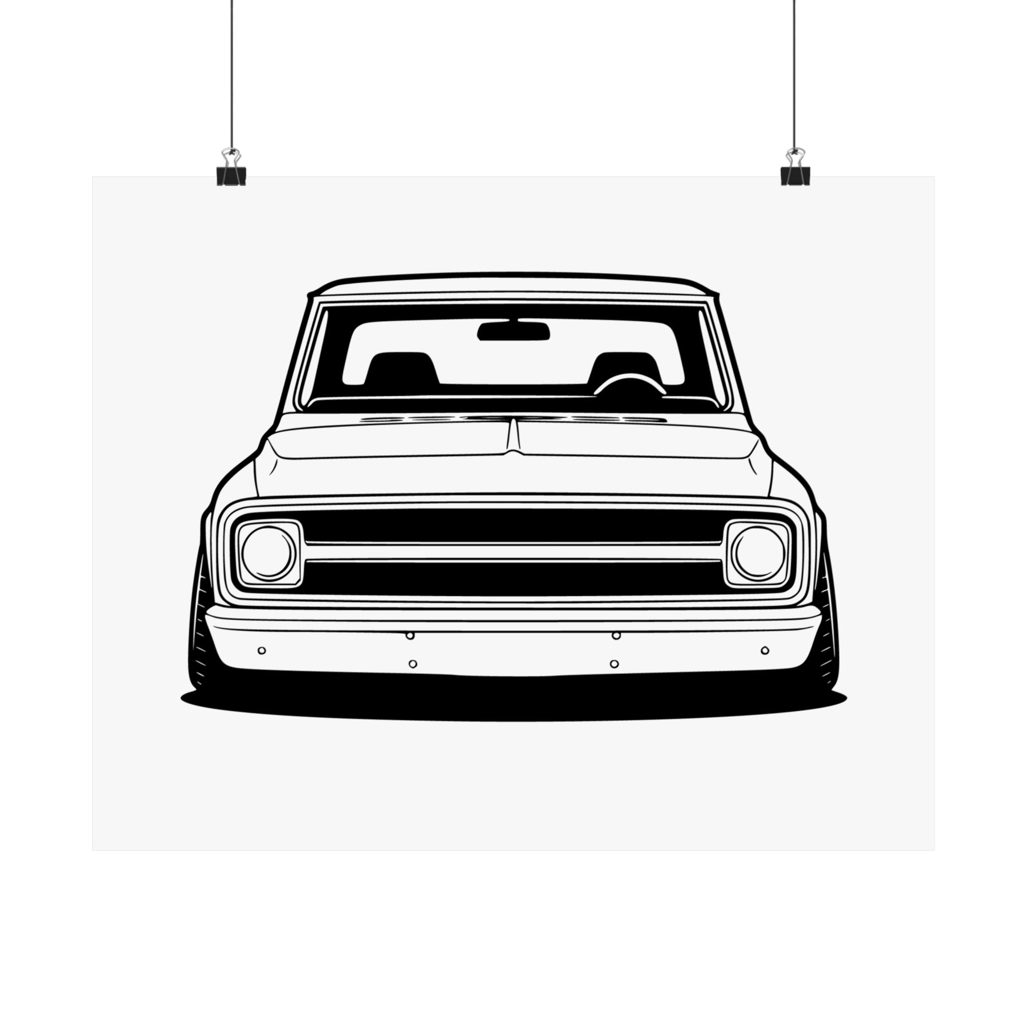 Chevy C10 Pickup (1967-72) Pro-Touring Poster