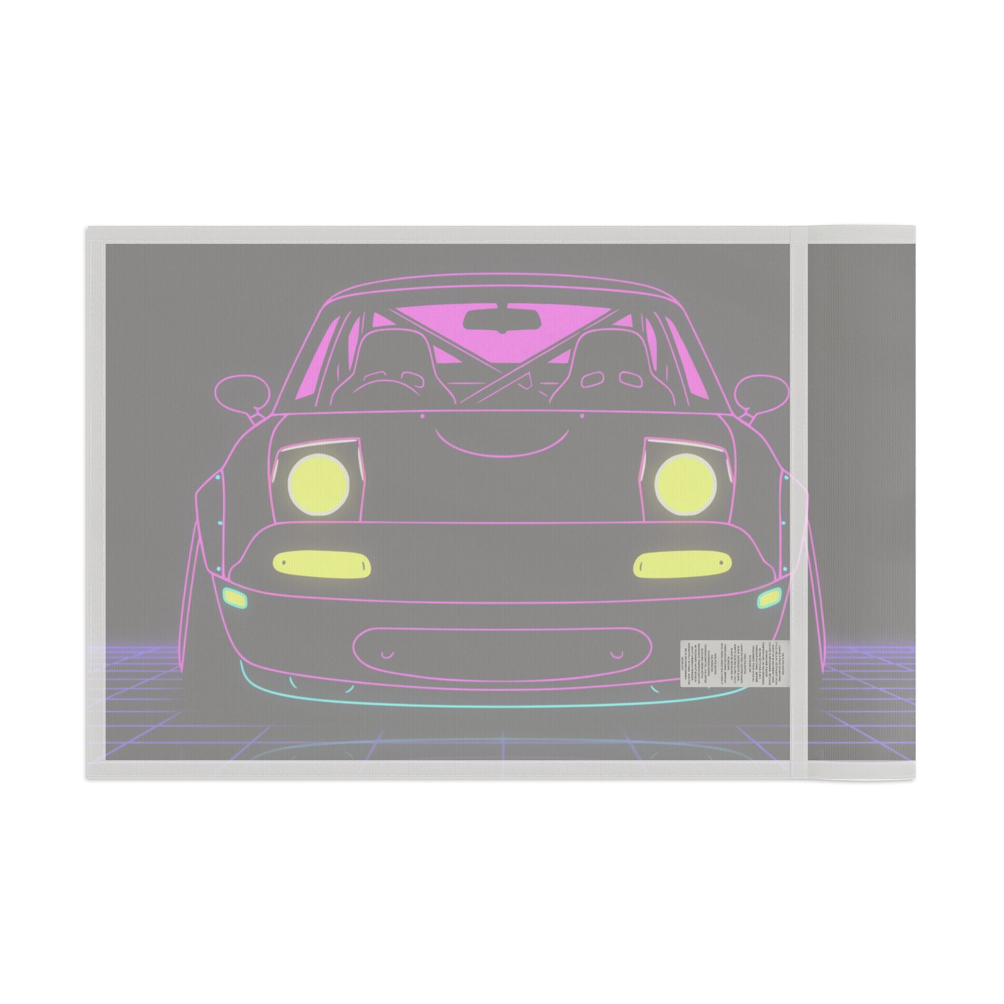 Mazda Miata NA (1989-97) Neon Synthwave Garage Flag