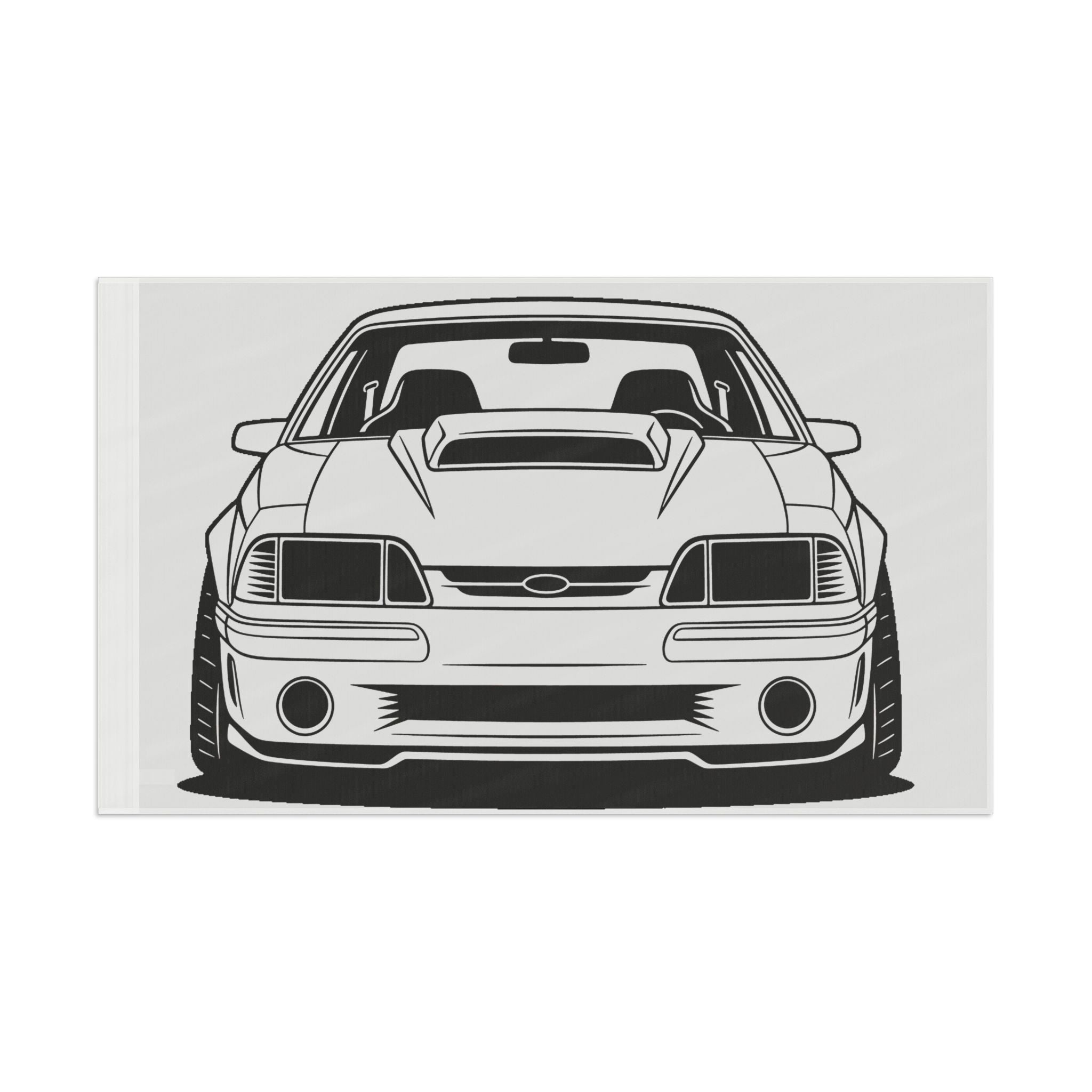 Ford Mustang Fox Body GT Garage Flag