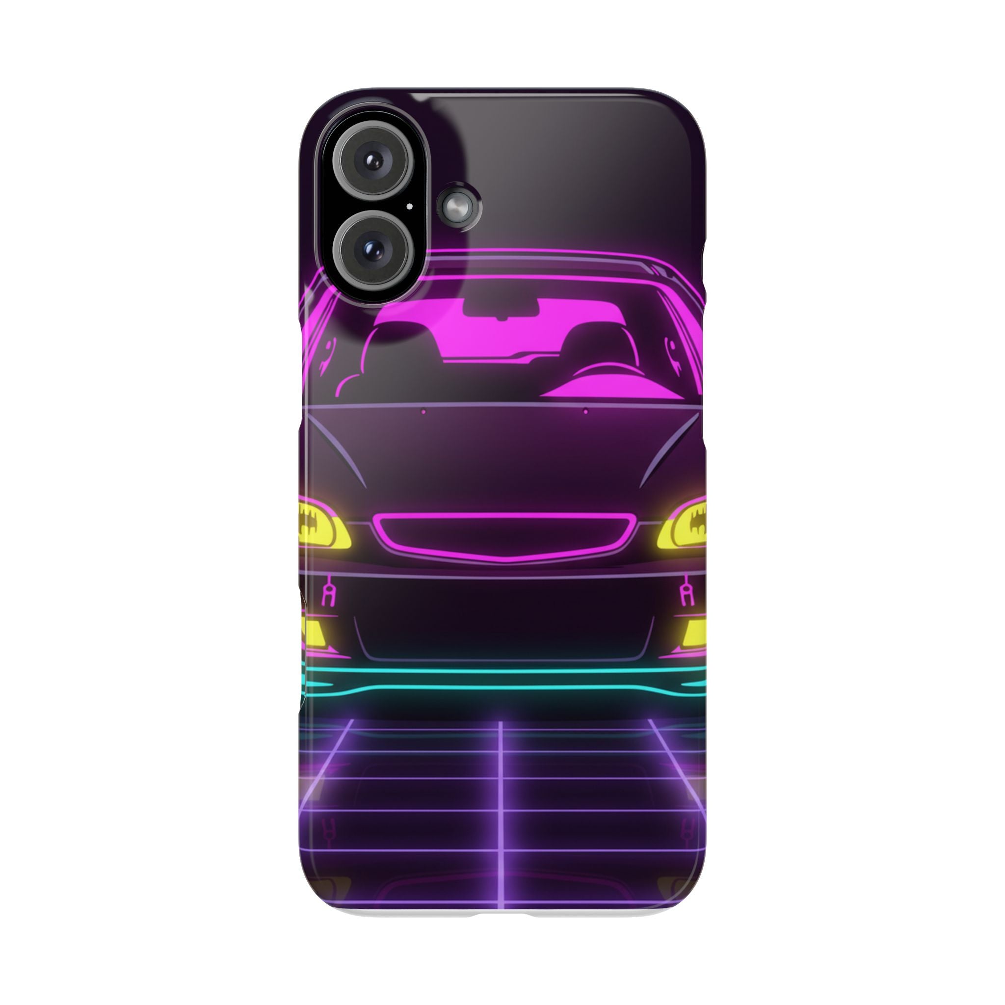 Honda Civic EK Hatch Neon Synthwave Phone Case