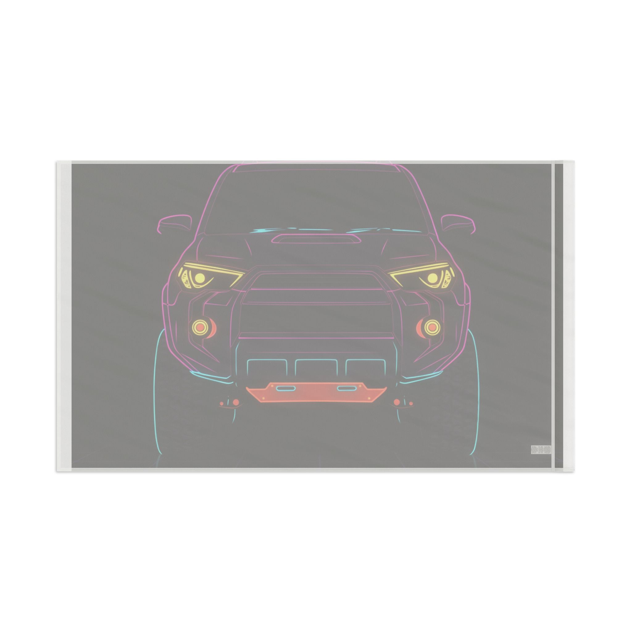 Toyota 4Runner TRD Pro Neon Synthwave Garage Flag