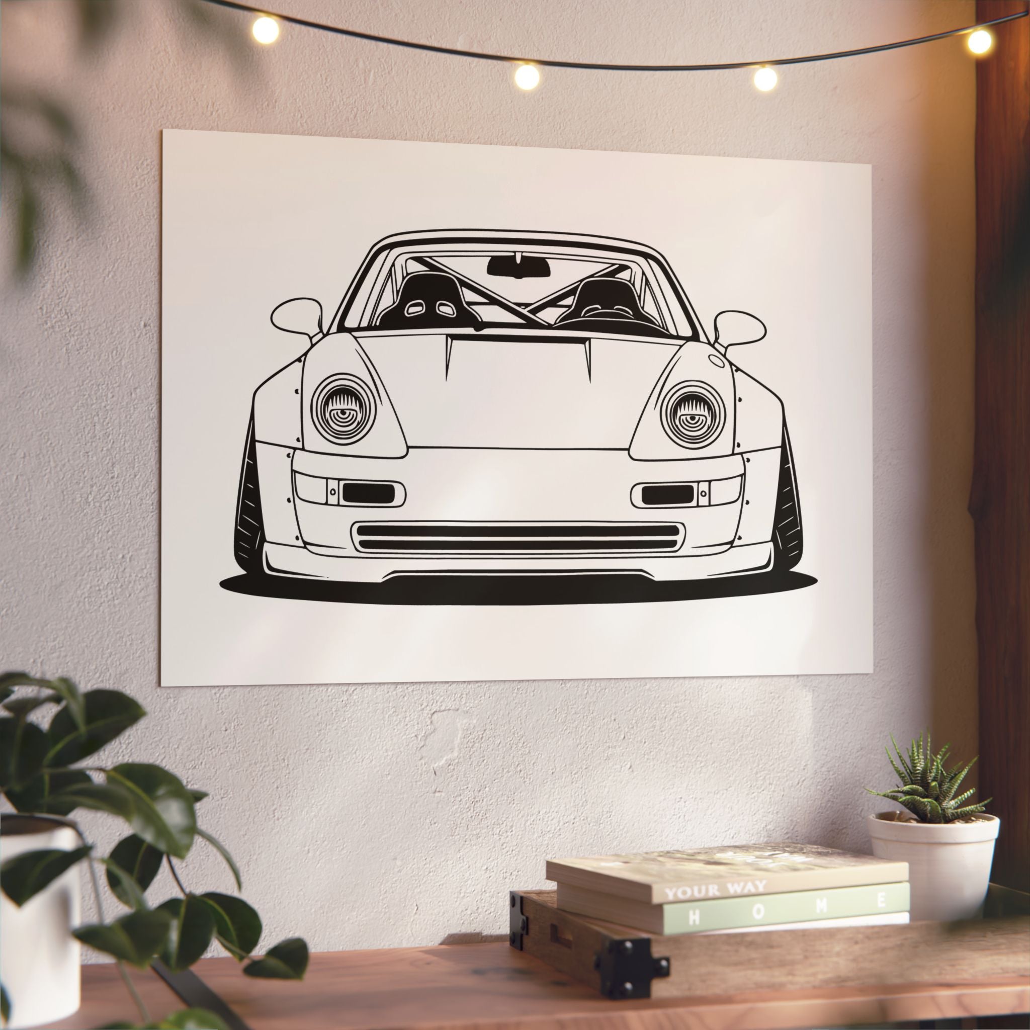 Porsche 964 Turbo Metal Wall Sign
