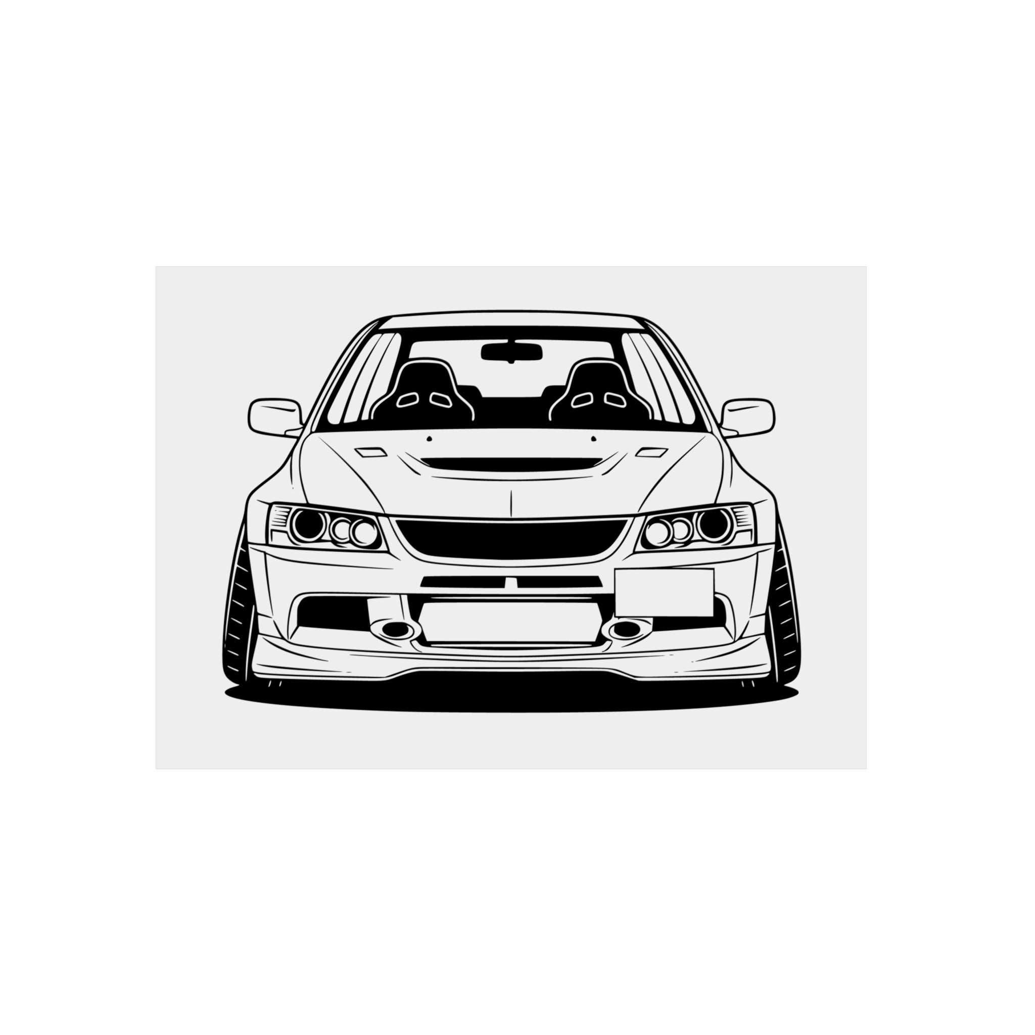 Mitsubishi Evo IX (2005-07) Metal Wall Sign