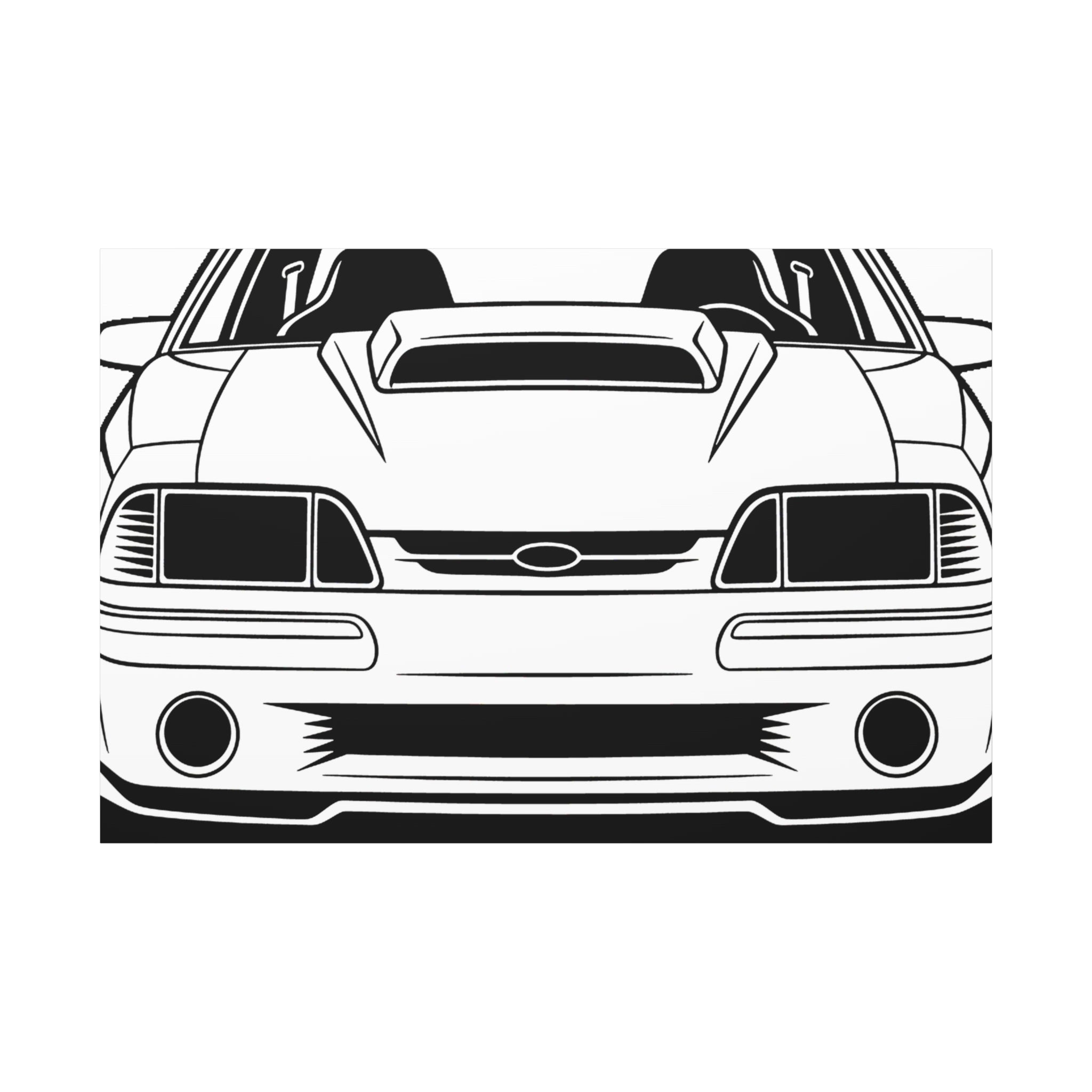 Ford Mustang Fox Body GT Canvas Wall Art