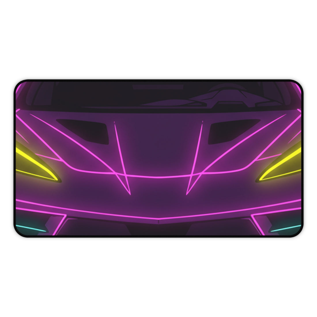 Corvette C8 (2020+) Neon Synthwave Desk Mat