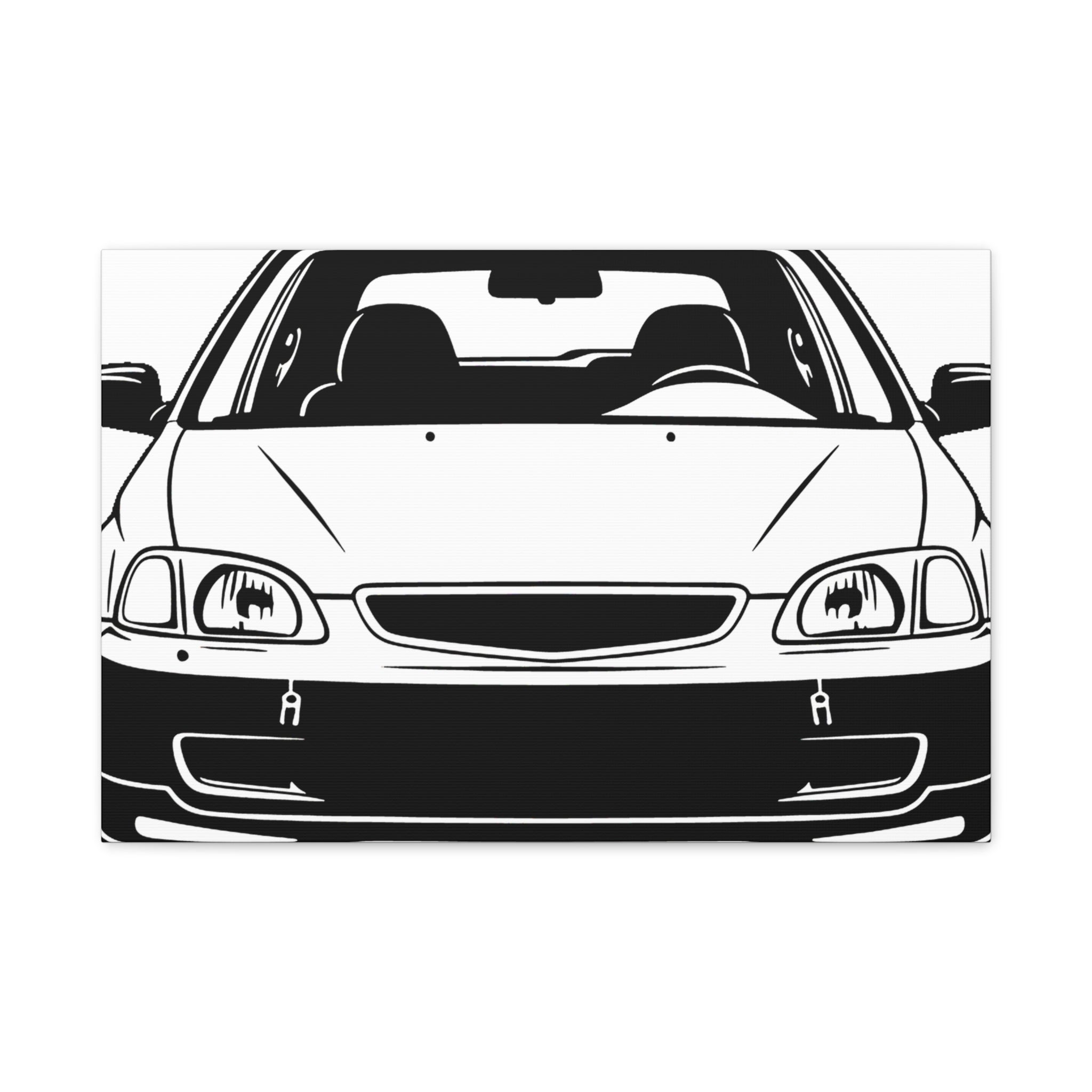 Honda Civic EK Hatch Canvas Wall Art