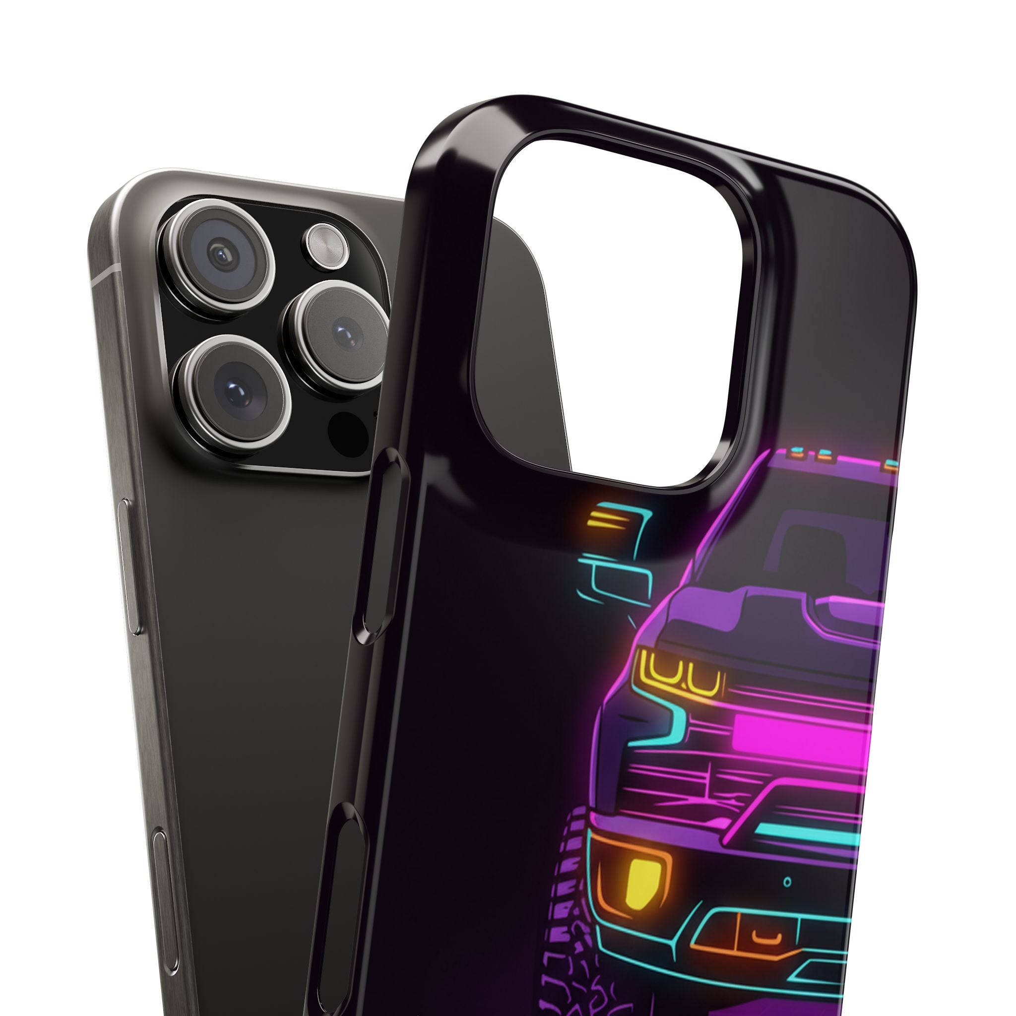 Chevy Silverado Trail Boss (2019+) Neon Synthwave Phone Case