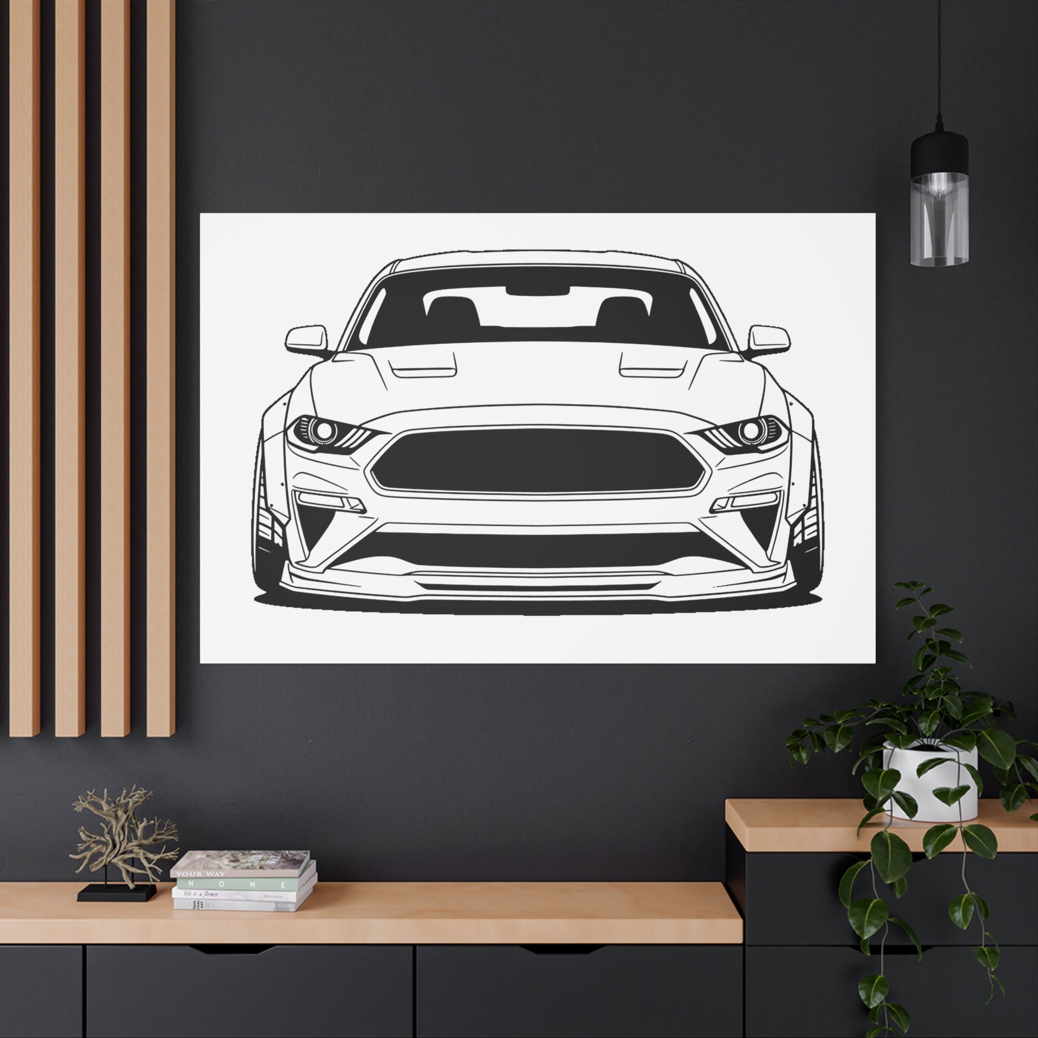 Ford Mustang GT (S650) Canvas Wall Art