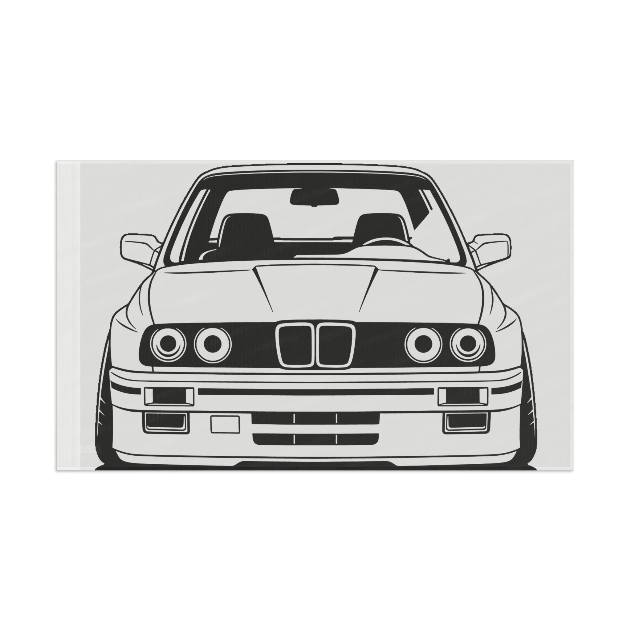 BMW E30 Garage Flag