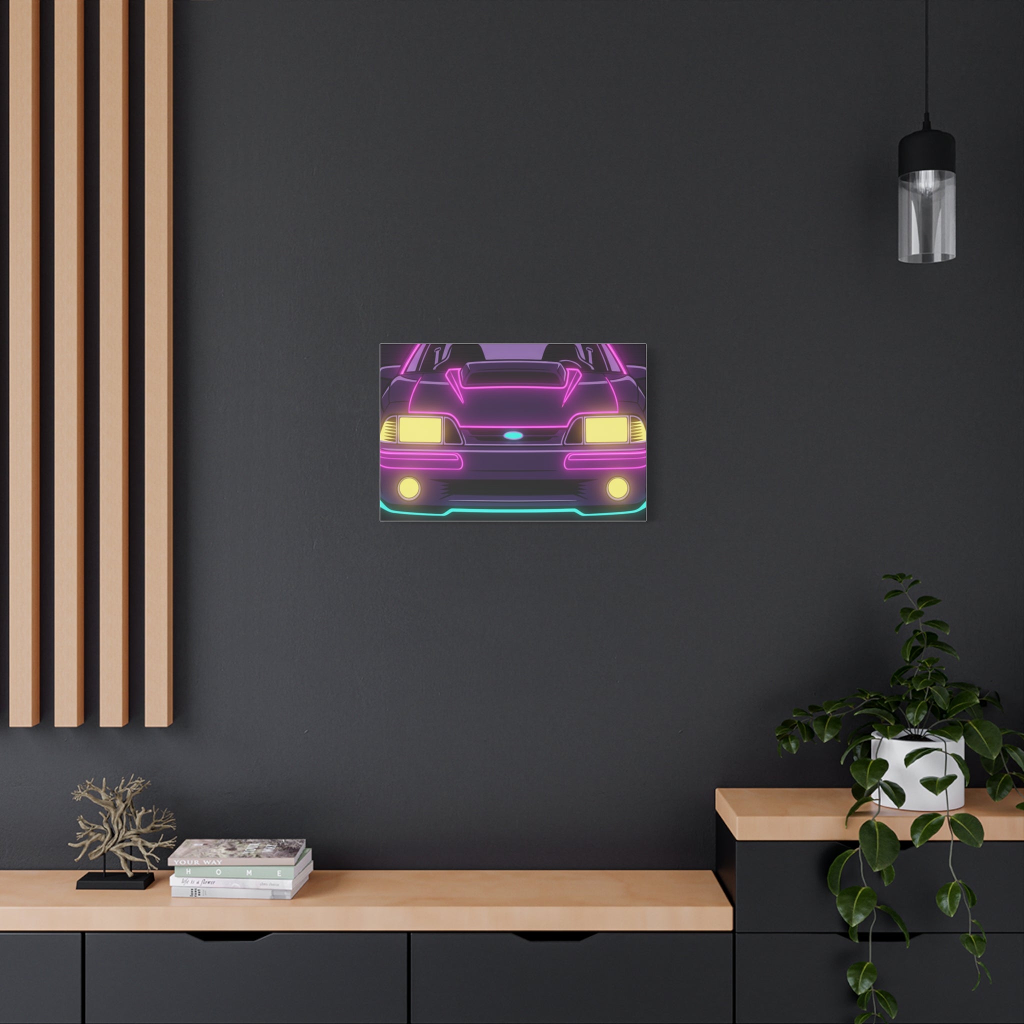 Ford Mustang Fox Body GT Canvas Wall Art