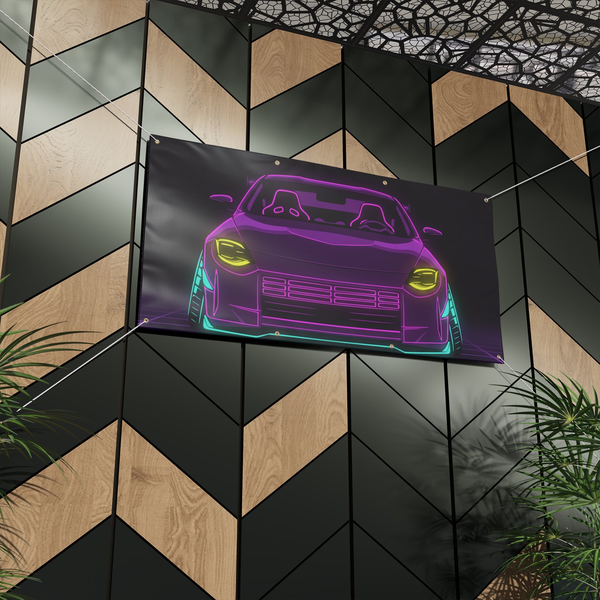 Nissan Z RZ34 (2023+) Neon Synthwave Banner