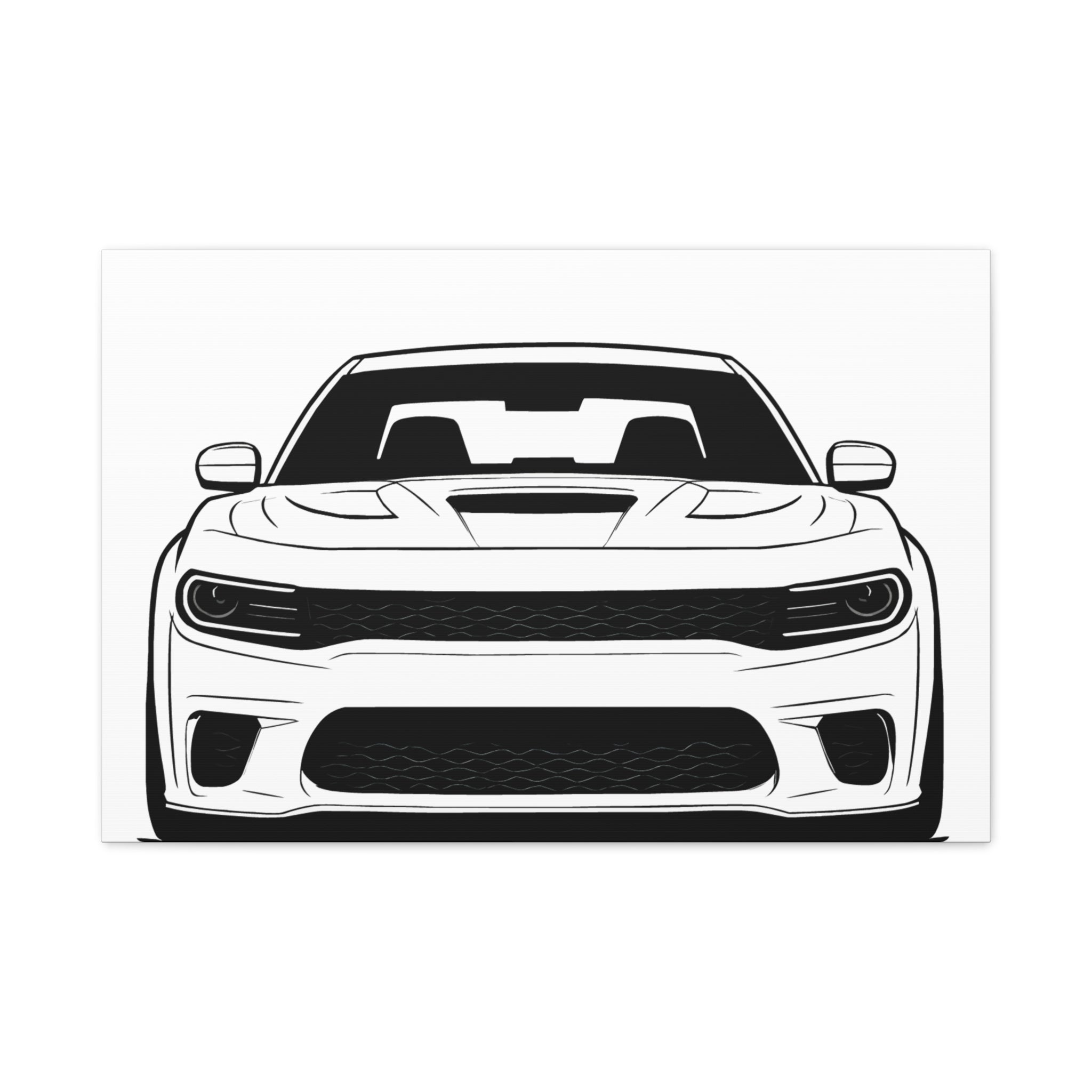 Dodge Charger SRT Hellcat Canvas Wall Art