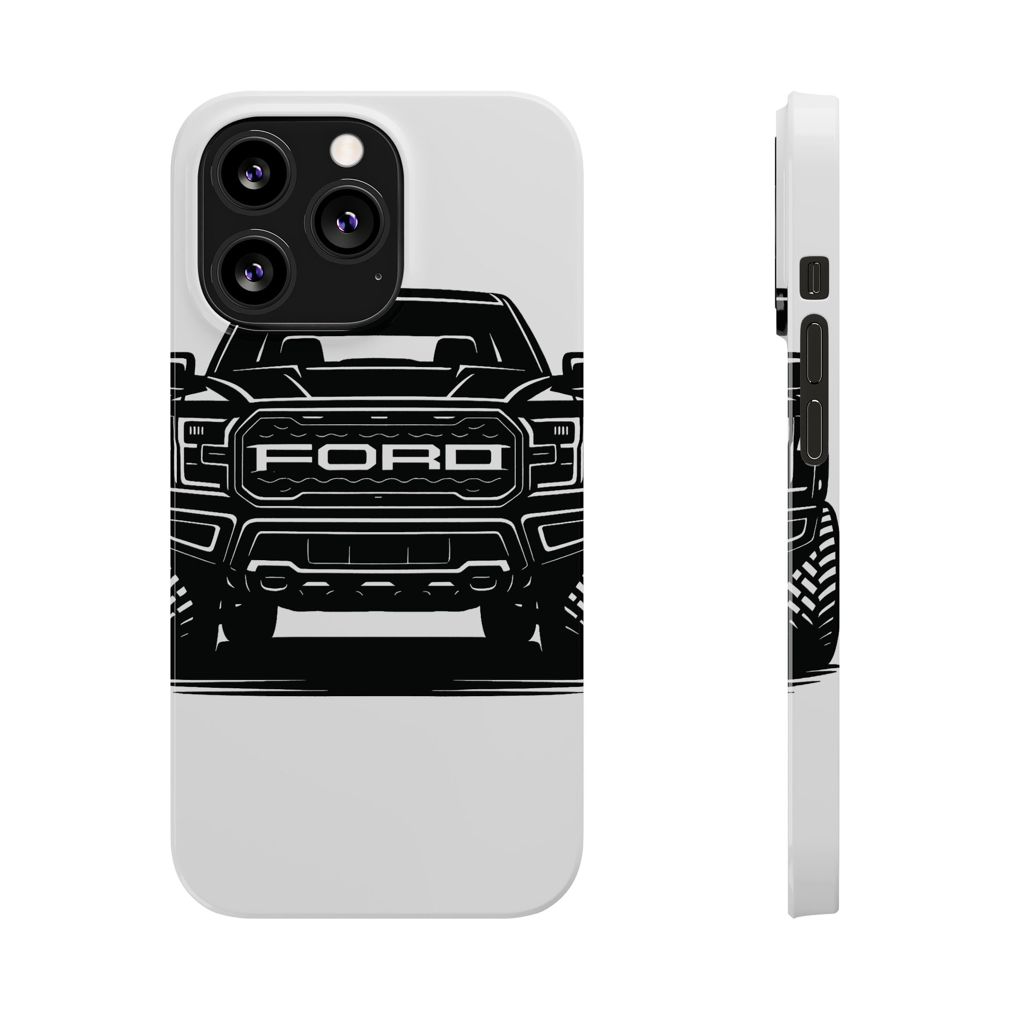 Ford Raptor (Gen 3) Slim Phone Case Greyscale