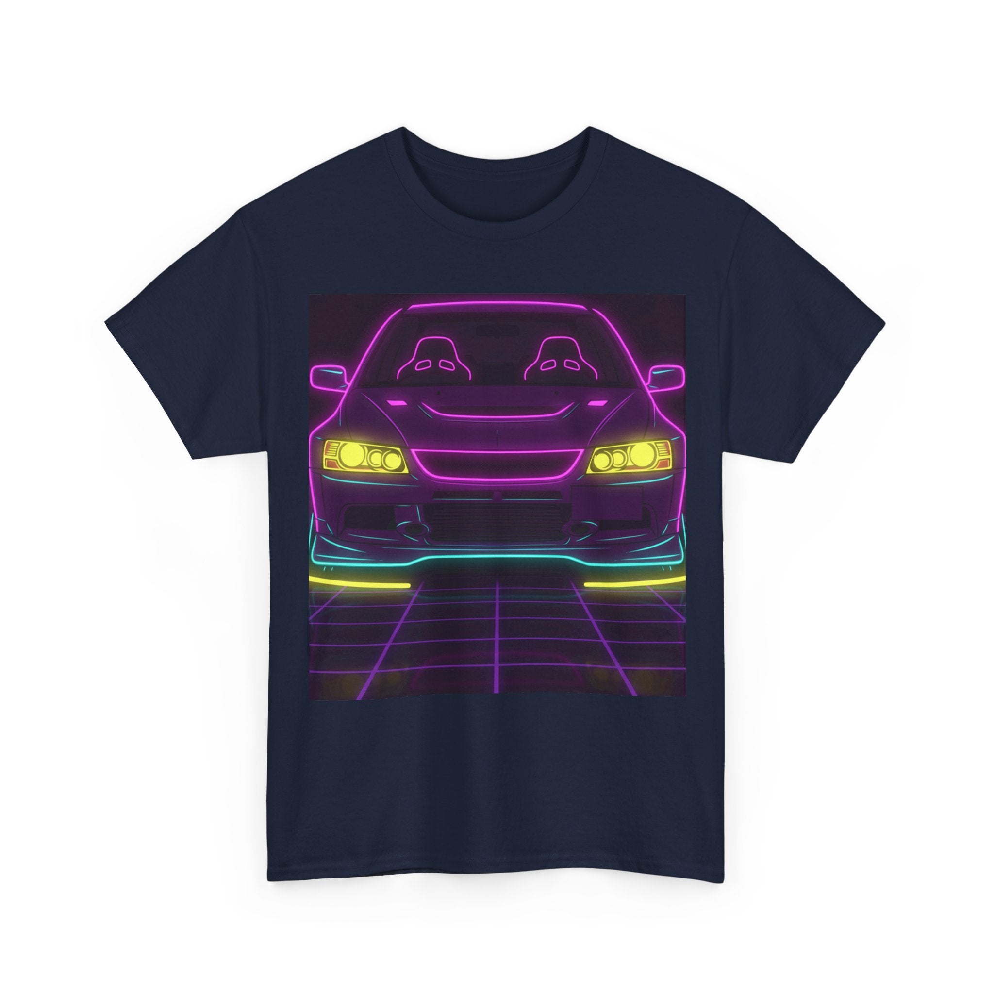 Mitsubishi Evo IX (2005-07) Neon Synthwave Unisex Tee