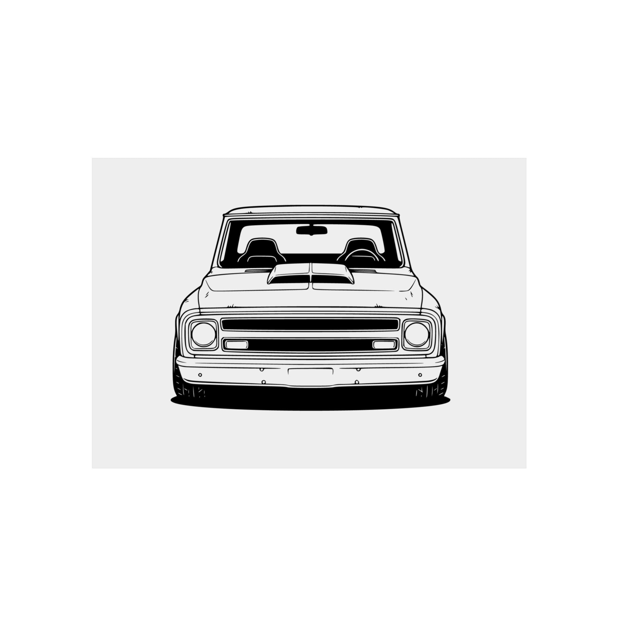 Chevy C10 Pickup (1967-72) Metal Wall Sign