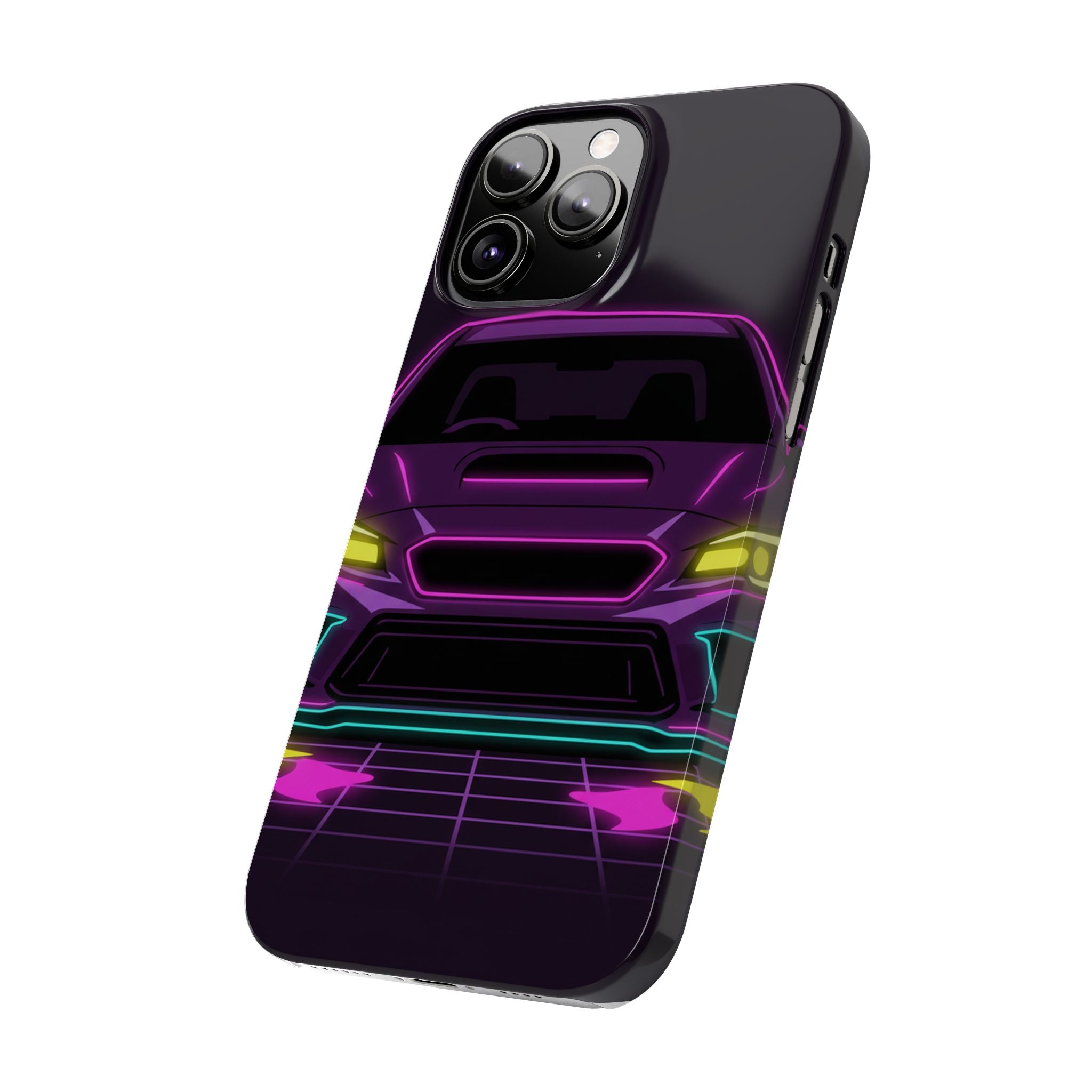 Subaru WRX STI Neon Synthwave Phone Case