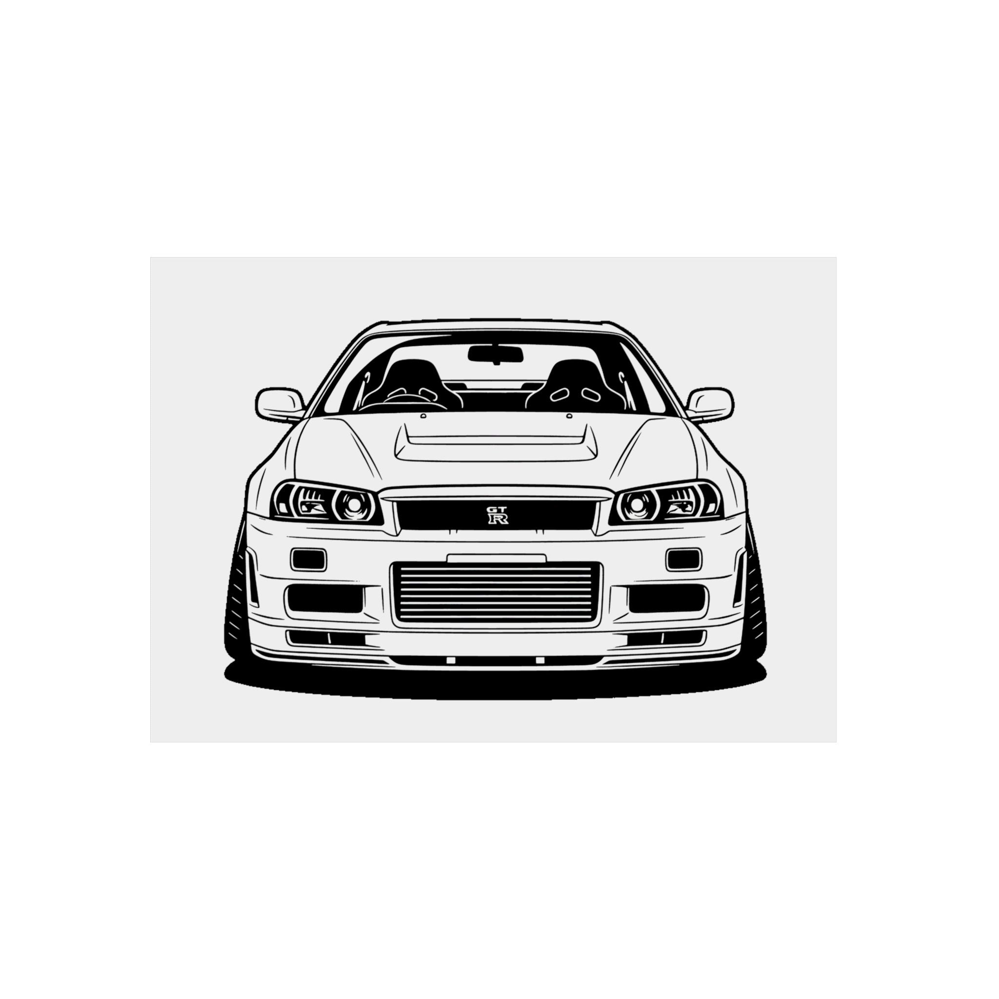 Nissan GT-R Metal Wall Sign