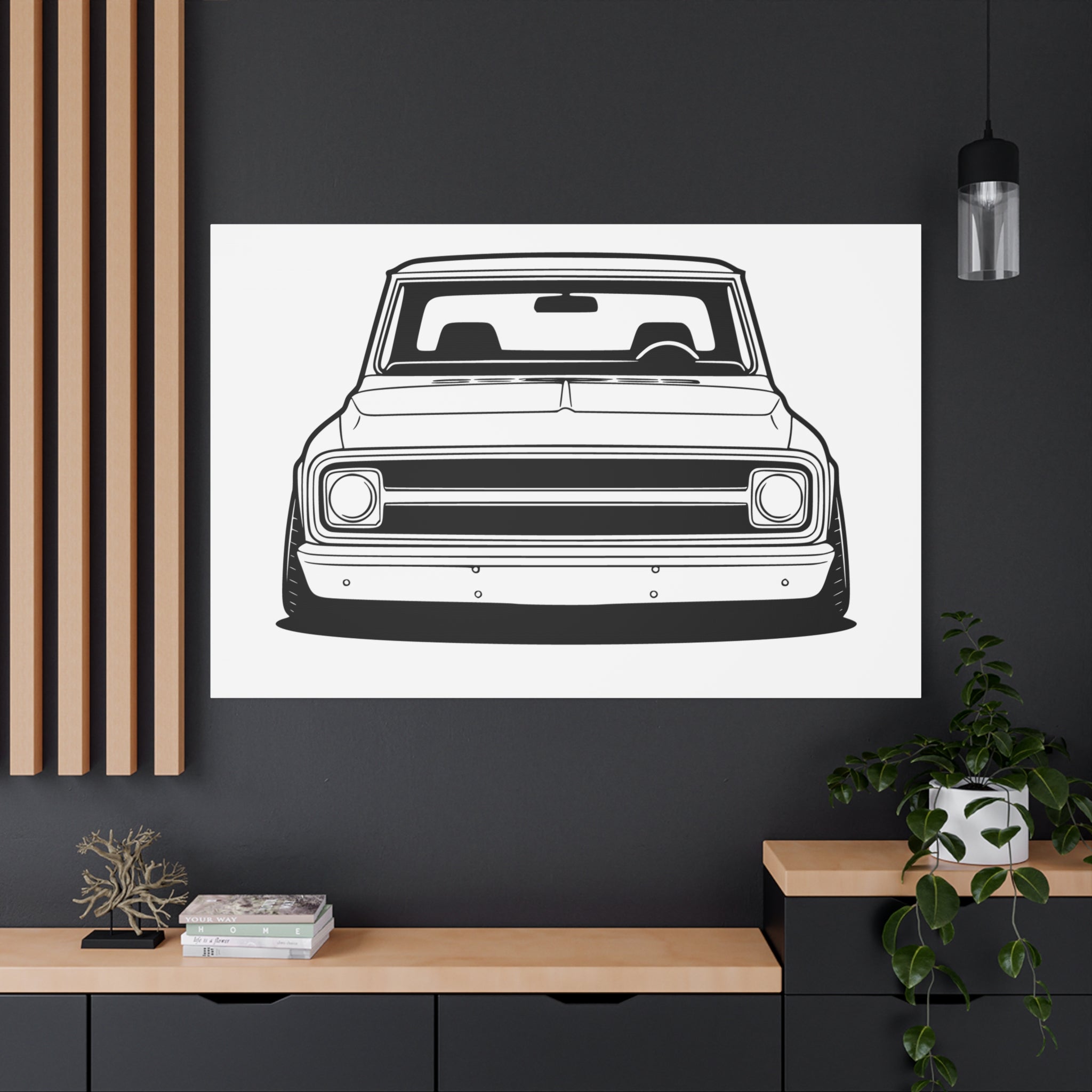 Chevy C10 Pickup (1967-72) Pro-Touring Canvas Wall Art