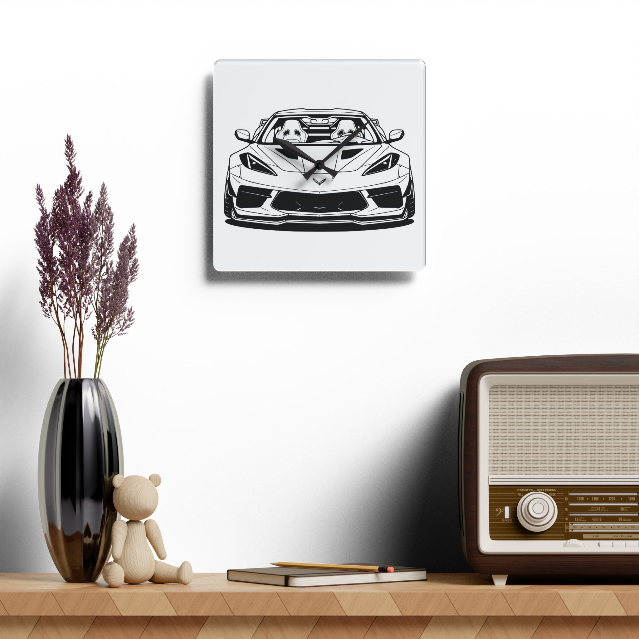 Corvette C8 (2020+) Wall Clock