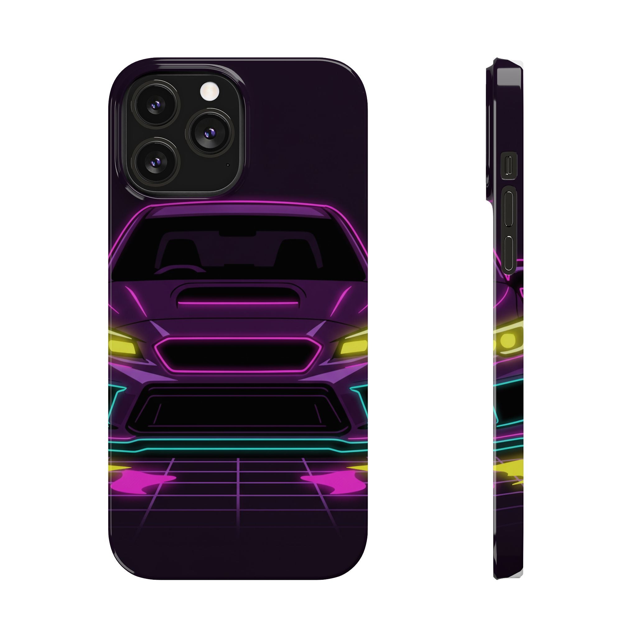 Subaru WRX STI Neon Synthwave Phone Case