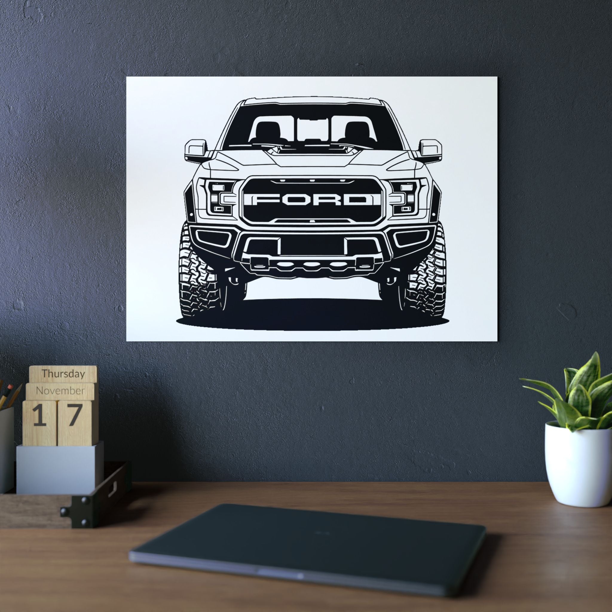 Ford F-150 Raptor Gen 2 Metal Wall Sign