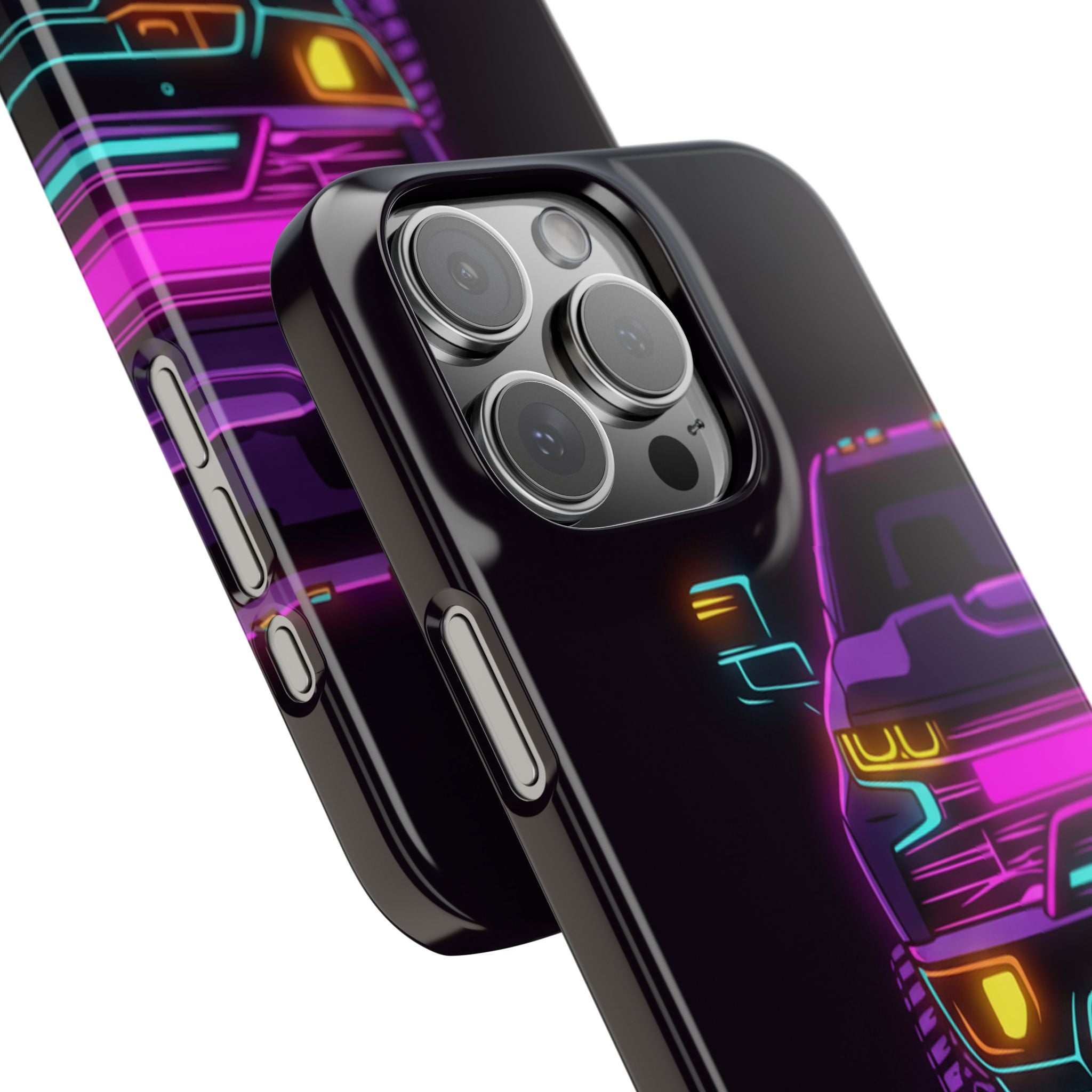 Chevy Silverado Trail Boss (2019+) Neon Synthwave Phone Case
