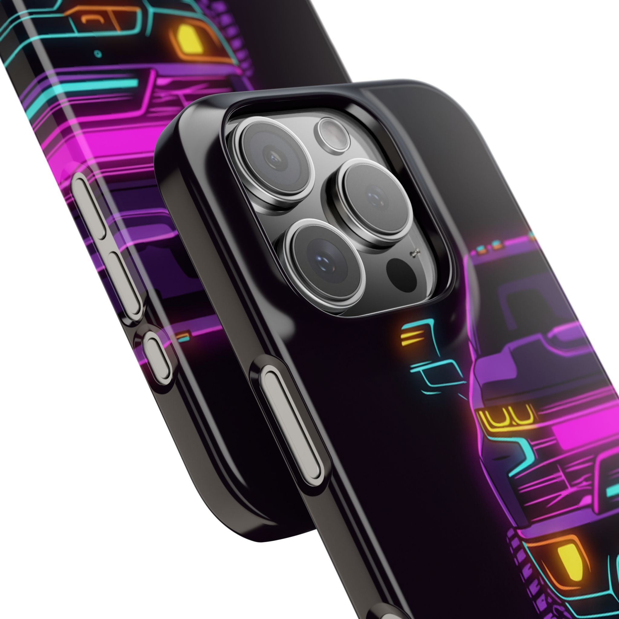 Chevy Silverado Trail Boss (2019+) Neon Synthwave Phone Case