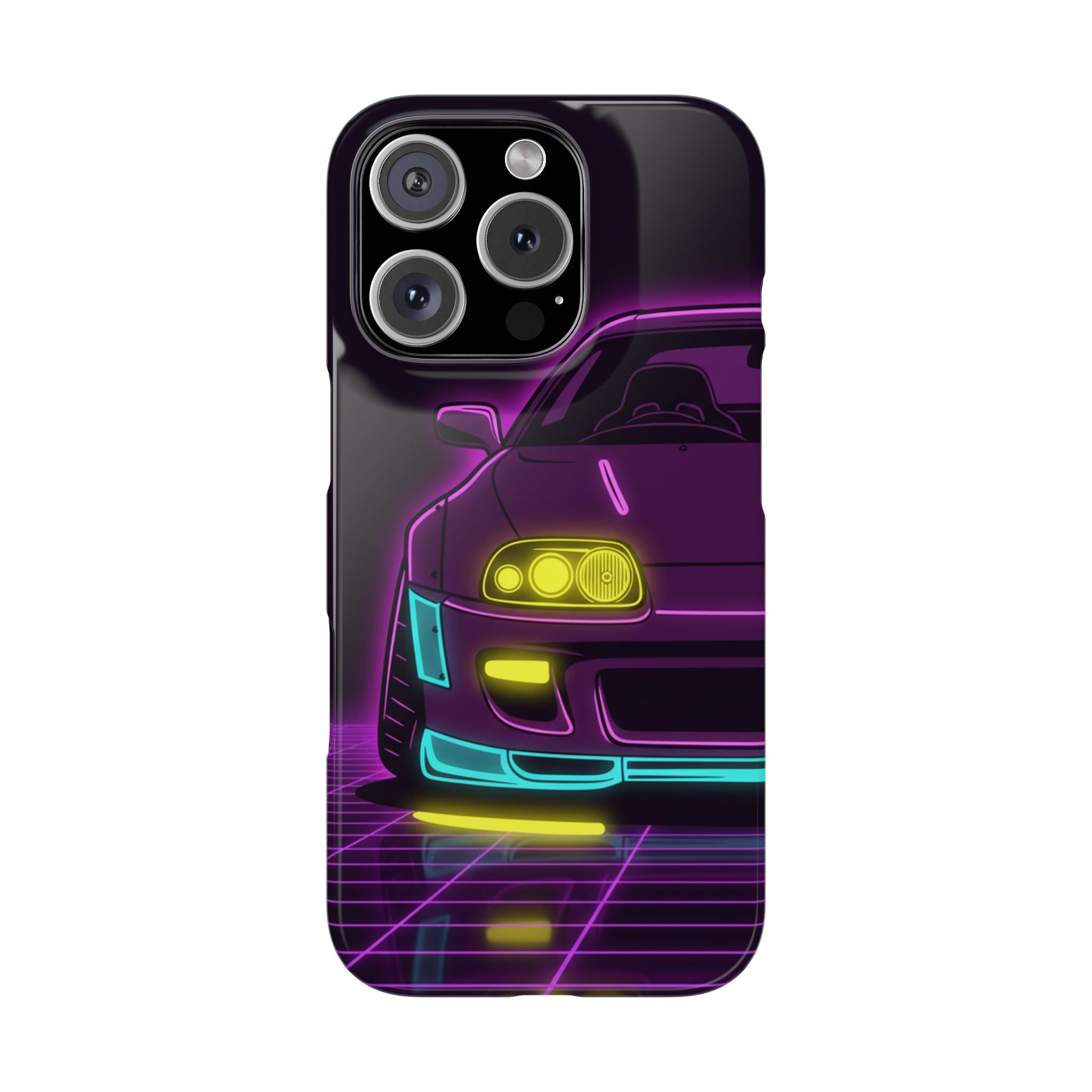 Toyota Supra MK4 Neon Synthwave Phone Case