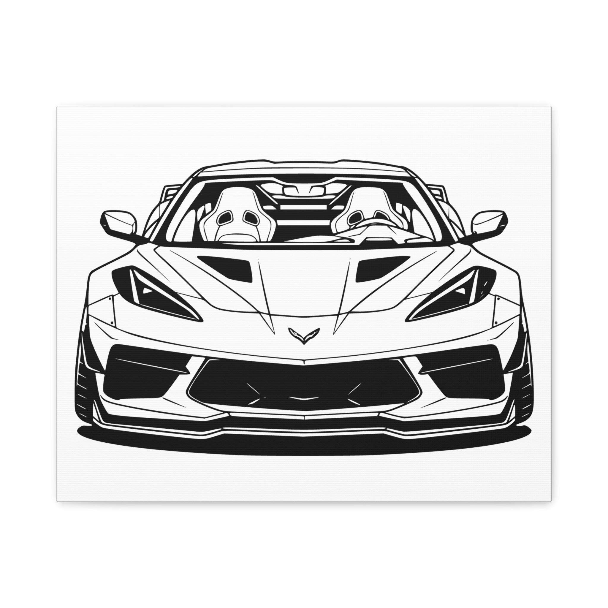 Corvette C8 (2020+) Canvas Wall Art