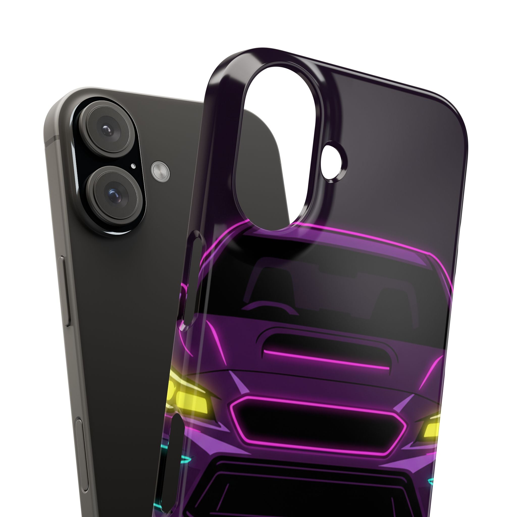 Subaru WRX STI Neon Synthwave Phone Case