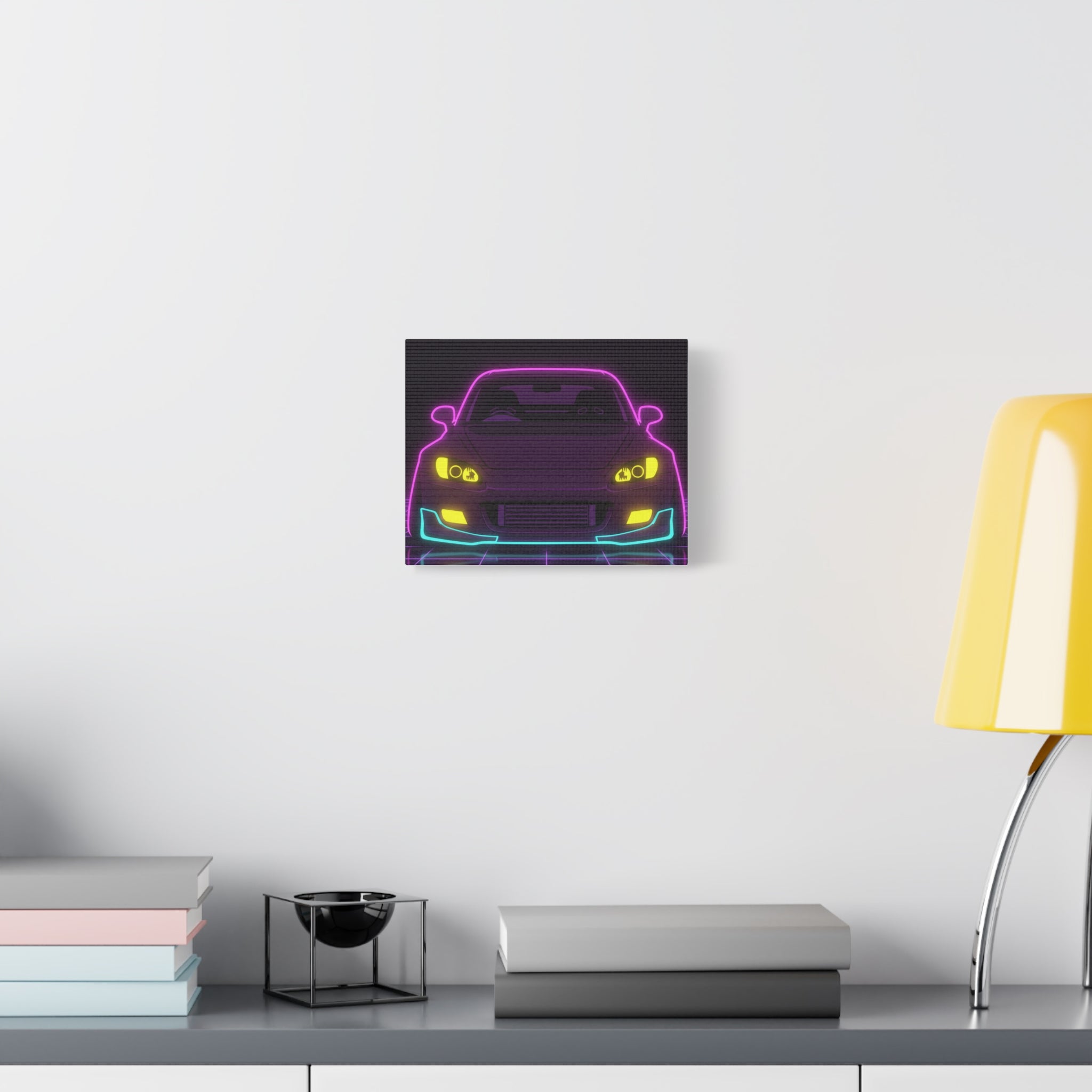 Honda S2000 (1999-09) Neon Synthwave Canvas Wall Art