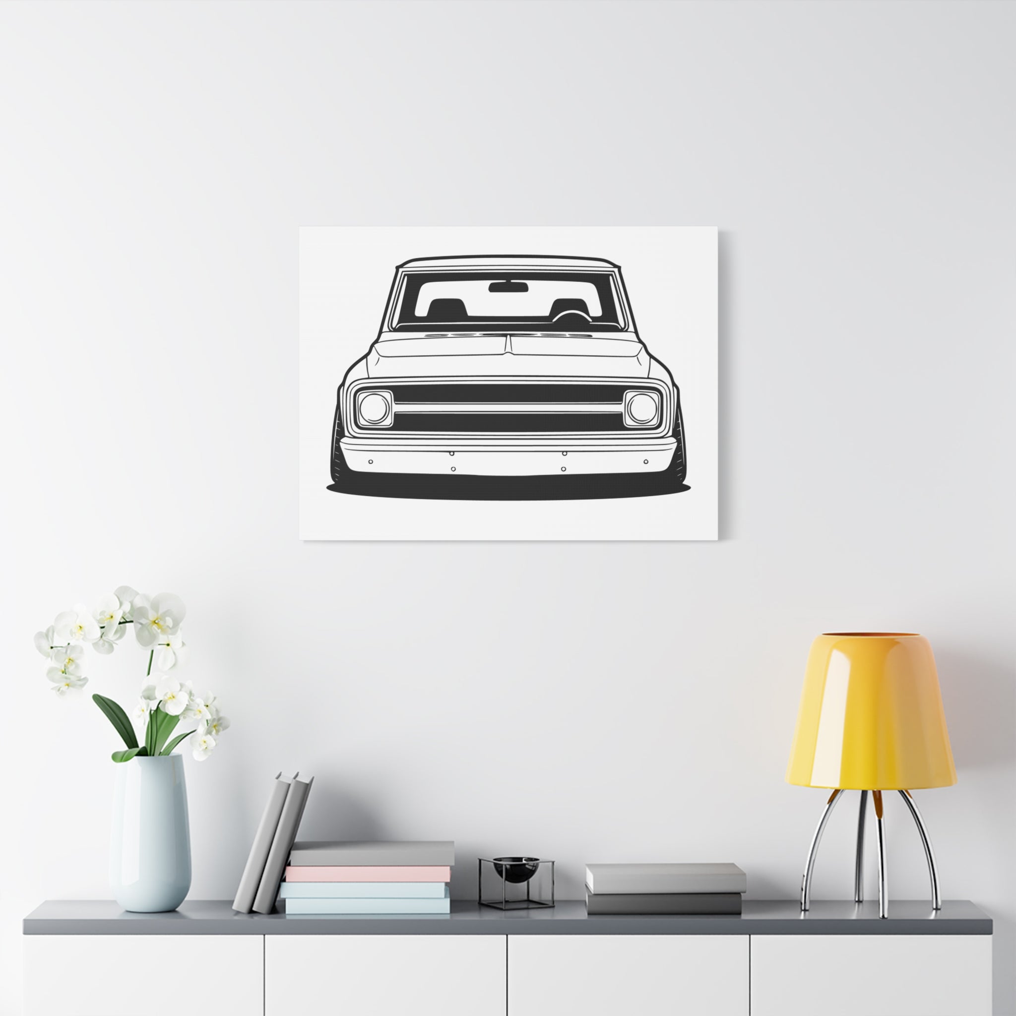 Chevy C10 Pickup (1967-72) Pro-Touring Canvas Wall Art